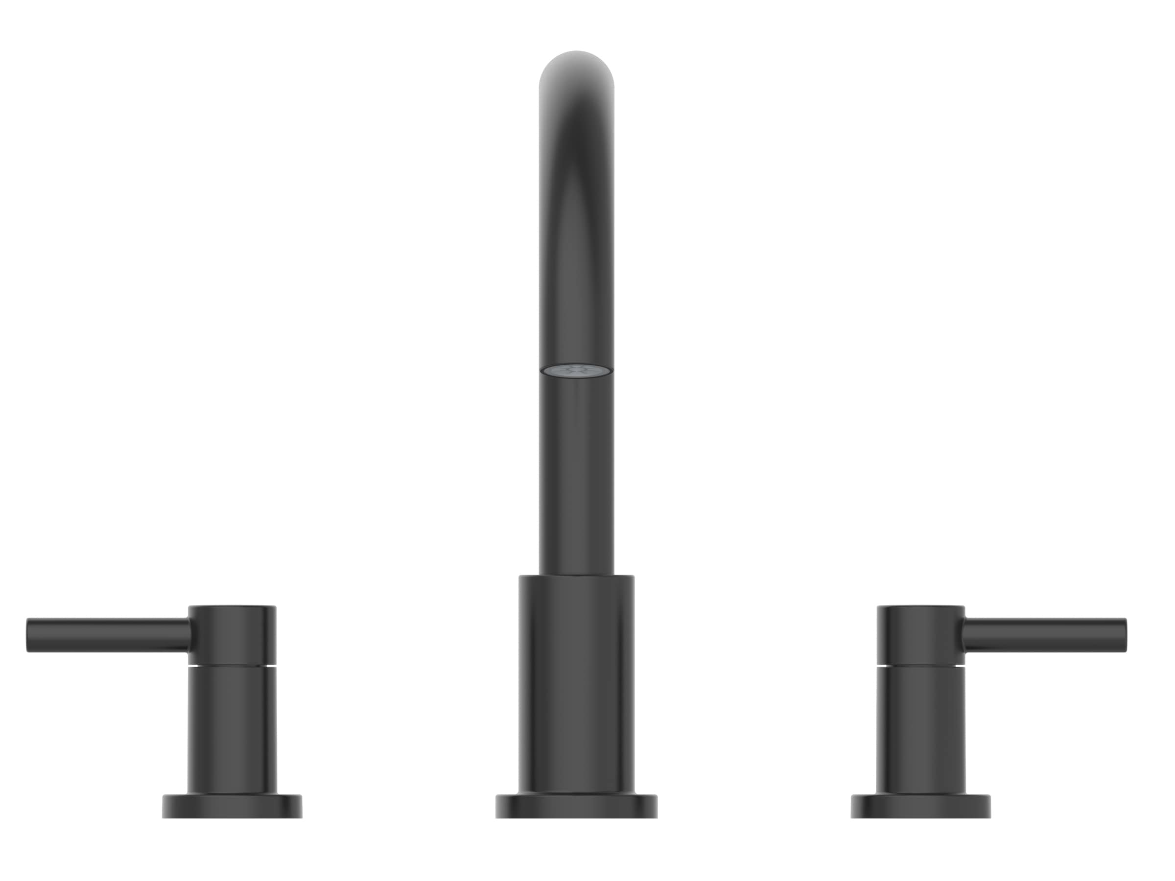 allen + roth 67420-517001 Matte Black 2-handle Deck-mount Roman Mid-arc Bathtub Faucet ( Valve Included )