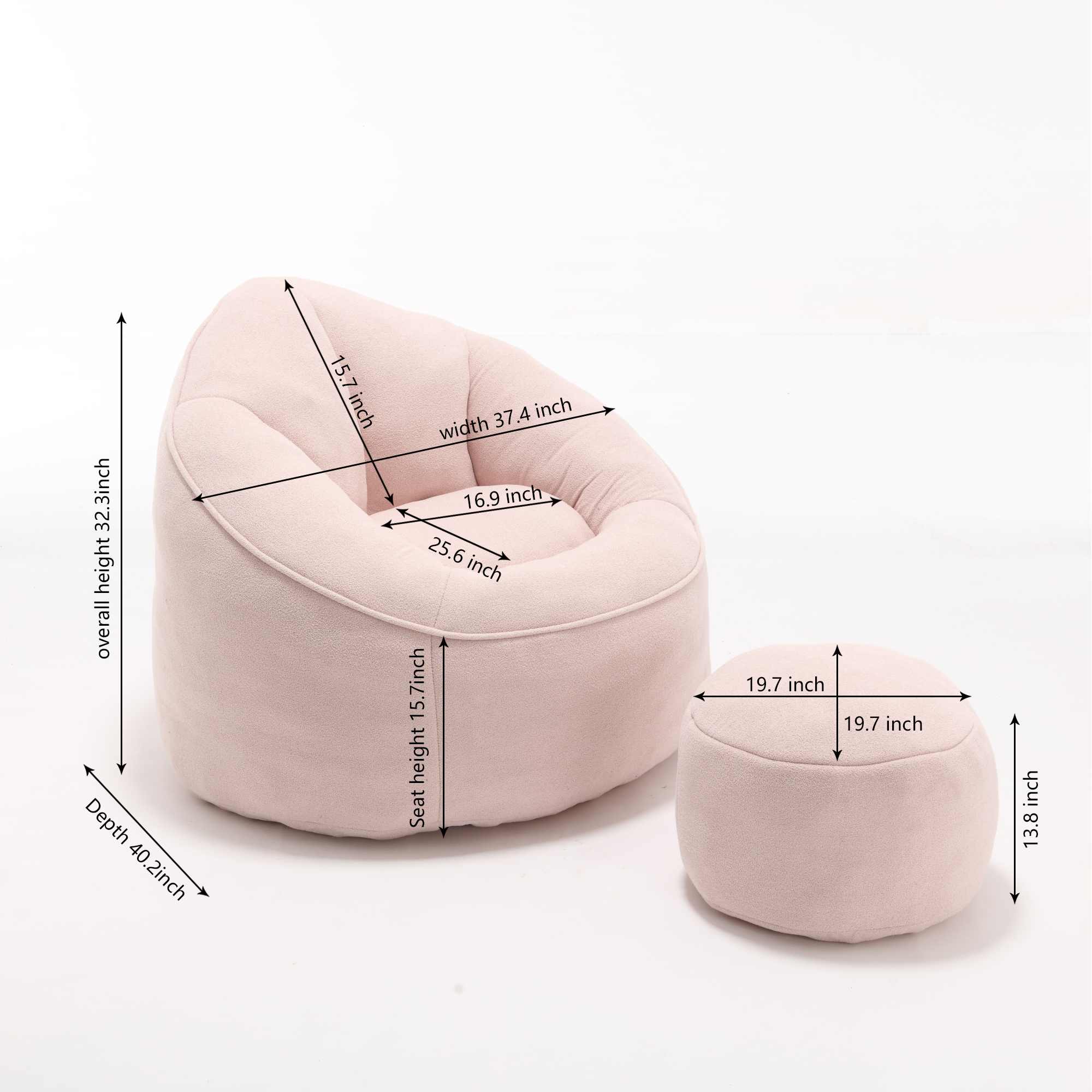 Vynxaria LEXY0619-DJBF-DDY036 Bean-Bag-Chairs - View #8