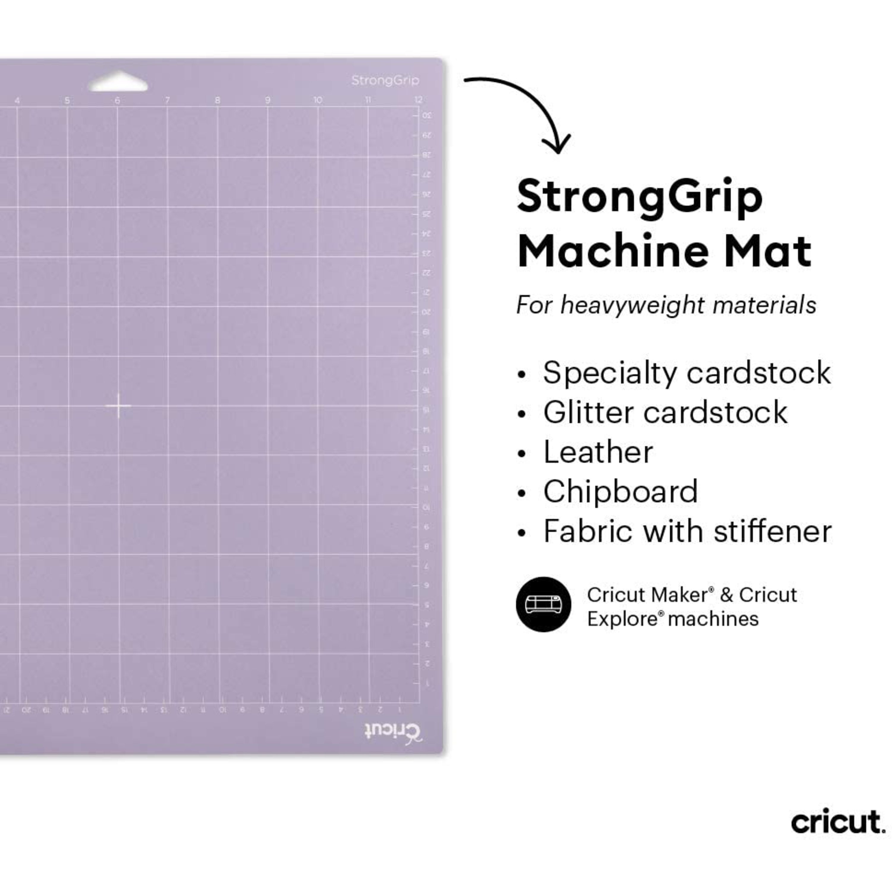 12x12 & 12x24 StandardGrip Cutting Mats 12-Pack for Cricut Maker
