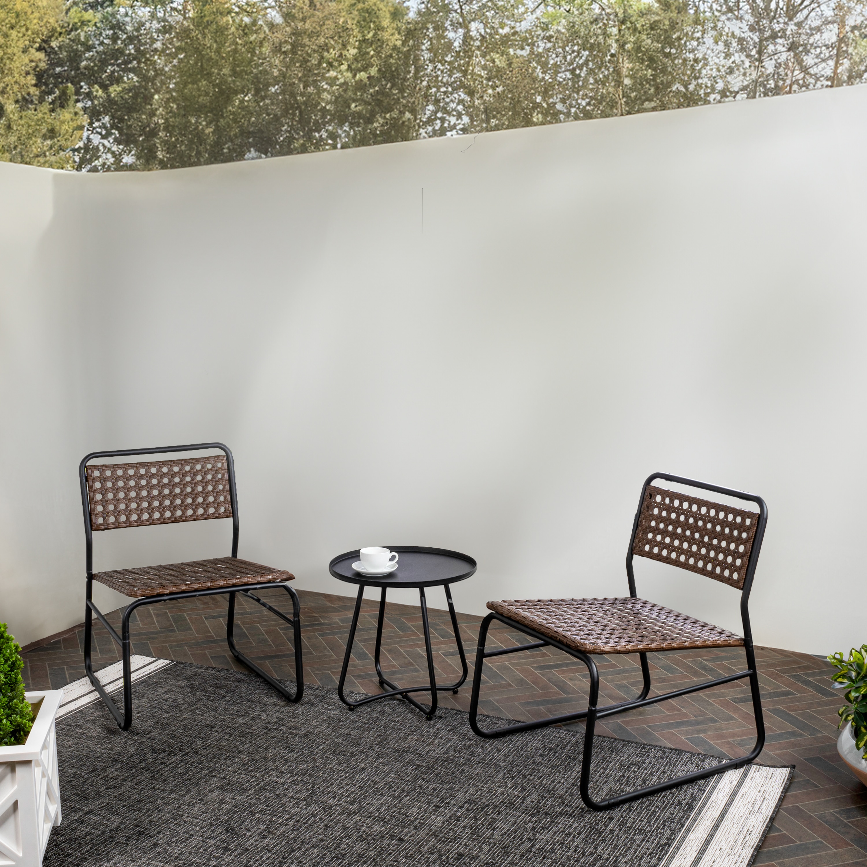 JONATHAN  Y LVG1100B-3SET Patio-Conversation-Sets - View #3