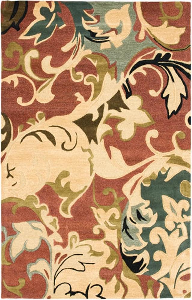 Handmade Tufted Gray Wool and Viscose 8' x 10' Rug