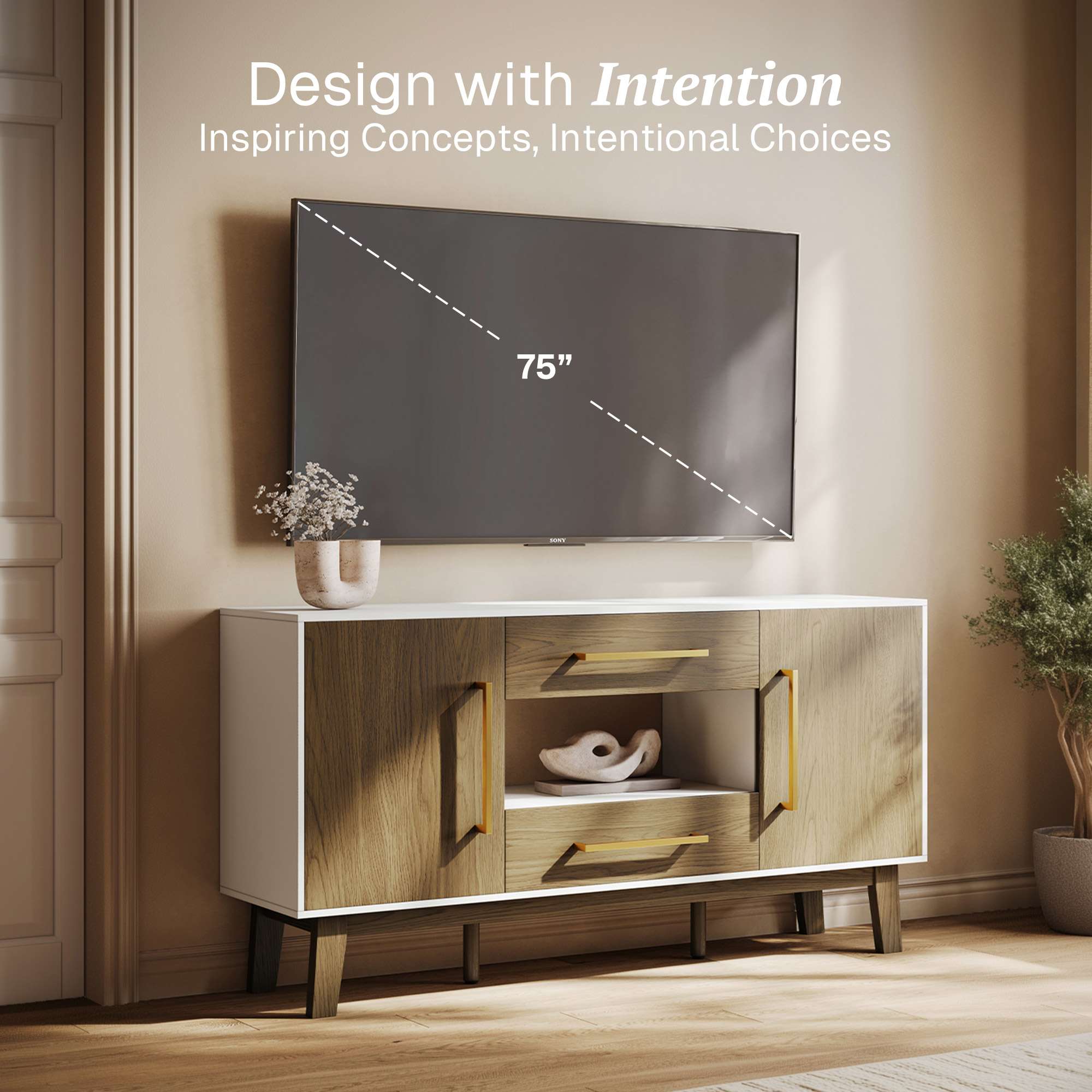 Belleze 014-HG-41018-DWA Dining-Kitchen-Storarge - View #3