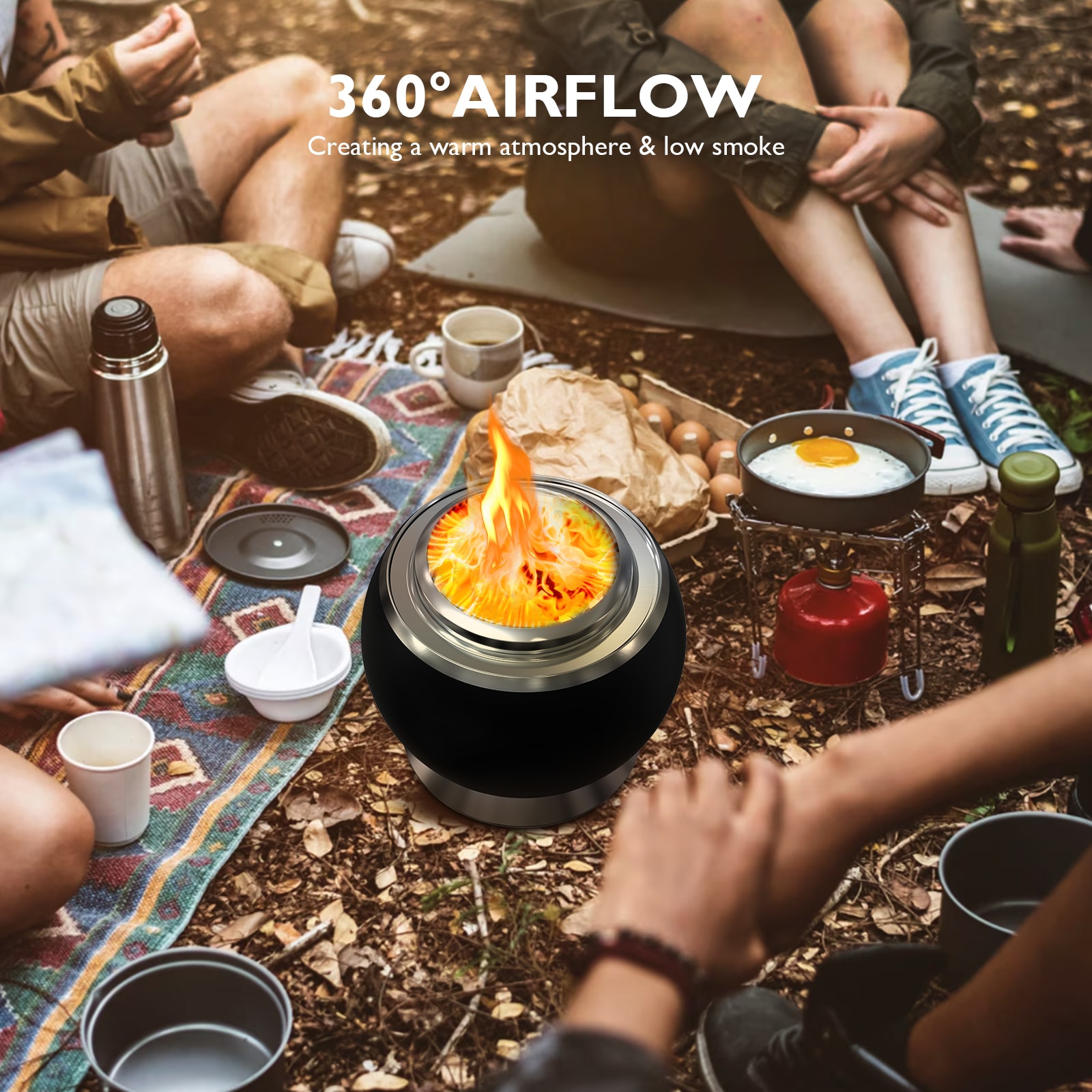 Runesay TABFIRP-02 Outdoor-Woodburning-Firepits - View #4