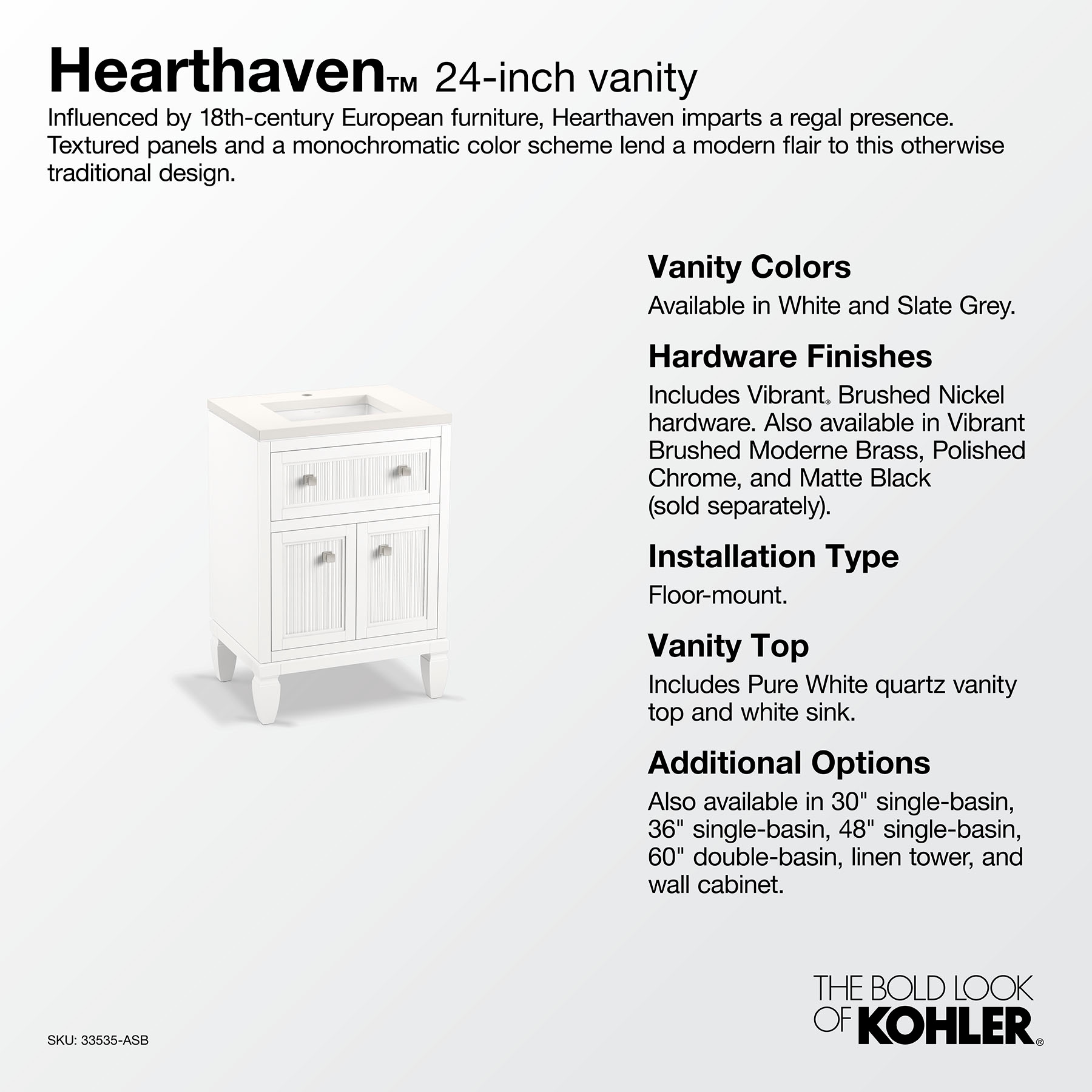 KOHLER 33535-ASB-1WX Bath-Vanity-Combo - View #12