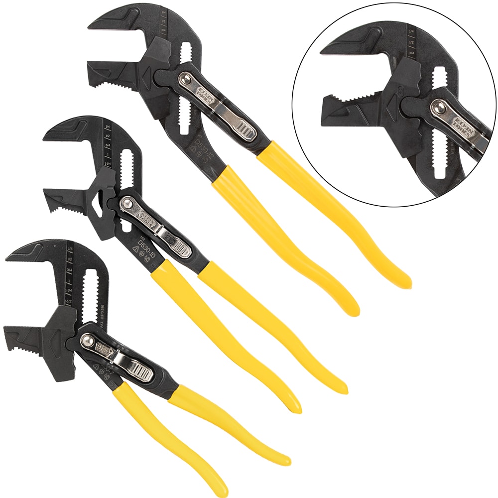 Klein Tools Plier Wrench Set 3-Piece #D53003KIT