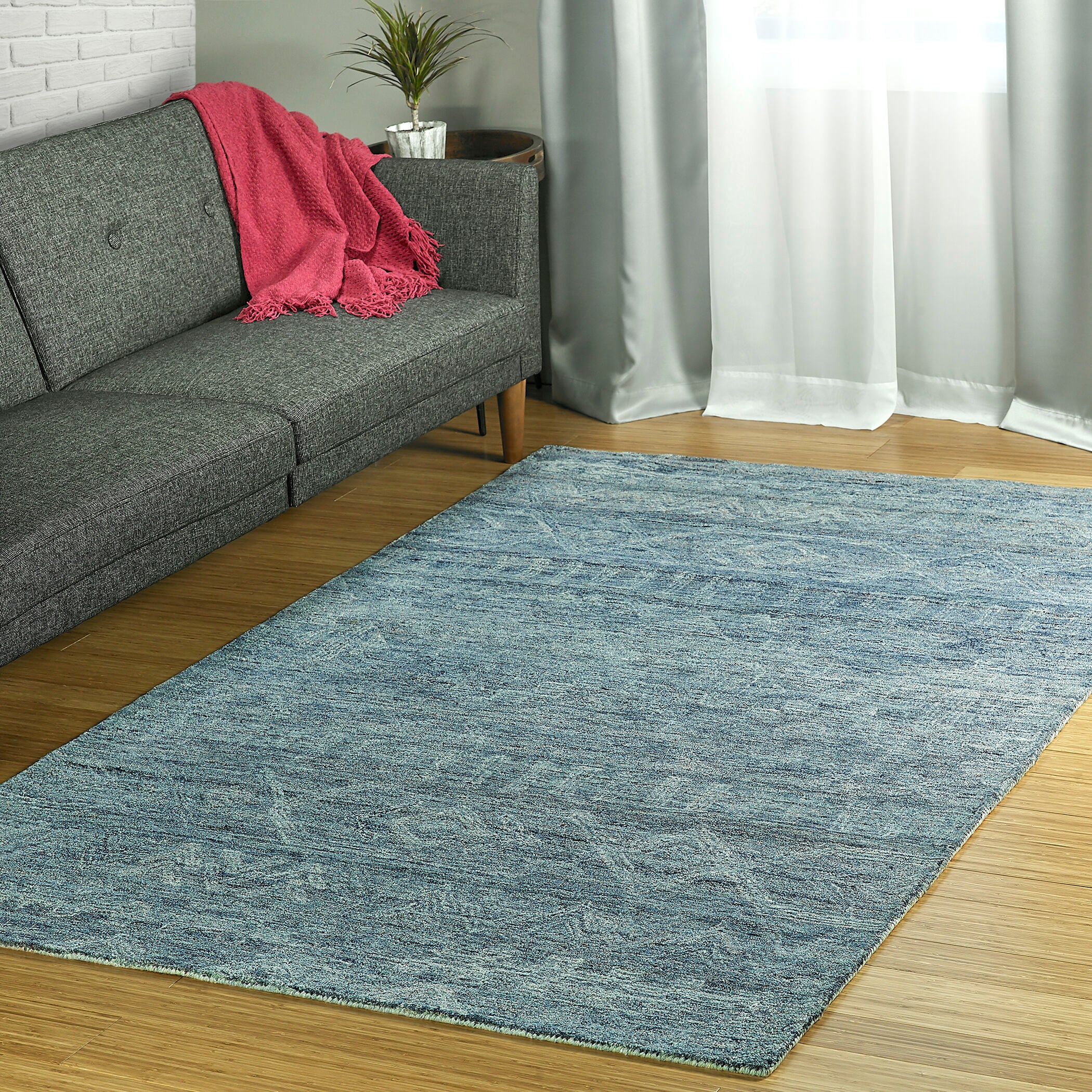 Kaleen PDN04-17-46 Palladian 4 X 6 (ft) Wool Blue Indoor Ombre Area Rug