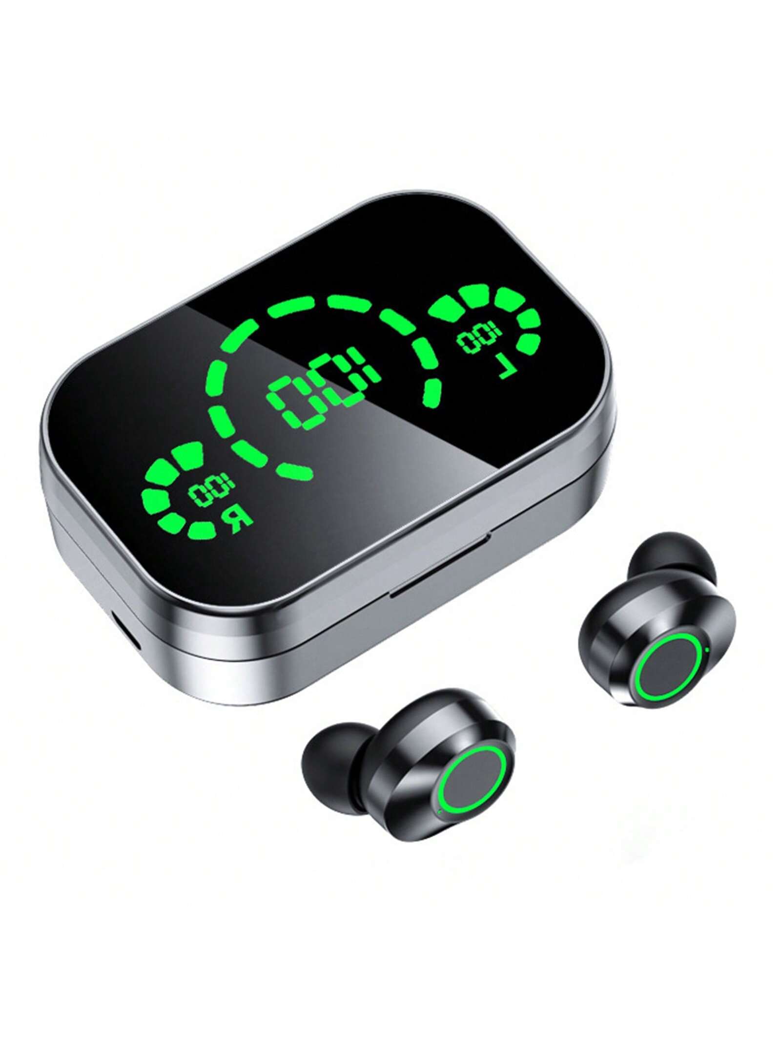 Qeetex PEL-0Q129U3X-HF4 Tws Yd03 Wireless Bluetooth-Compatible Headphones Hifi Sound With Mic 3000mah Charger Case Led Display Earphone