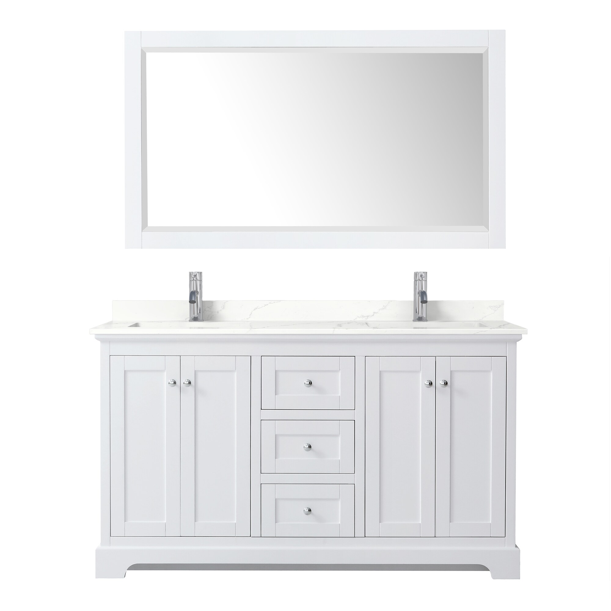 Wyndham Collection WCV232360DWHGTUNSM58 Bath-Vanity-Combo - View #2