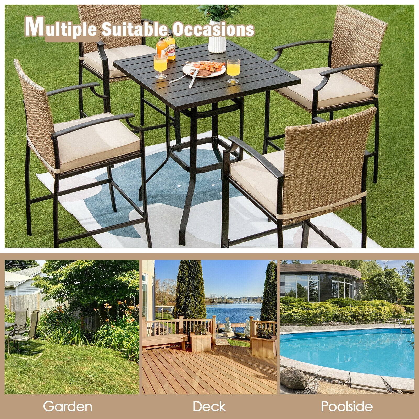 Forclover HYFE-141-12 Patio-Tables - View #8