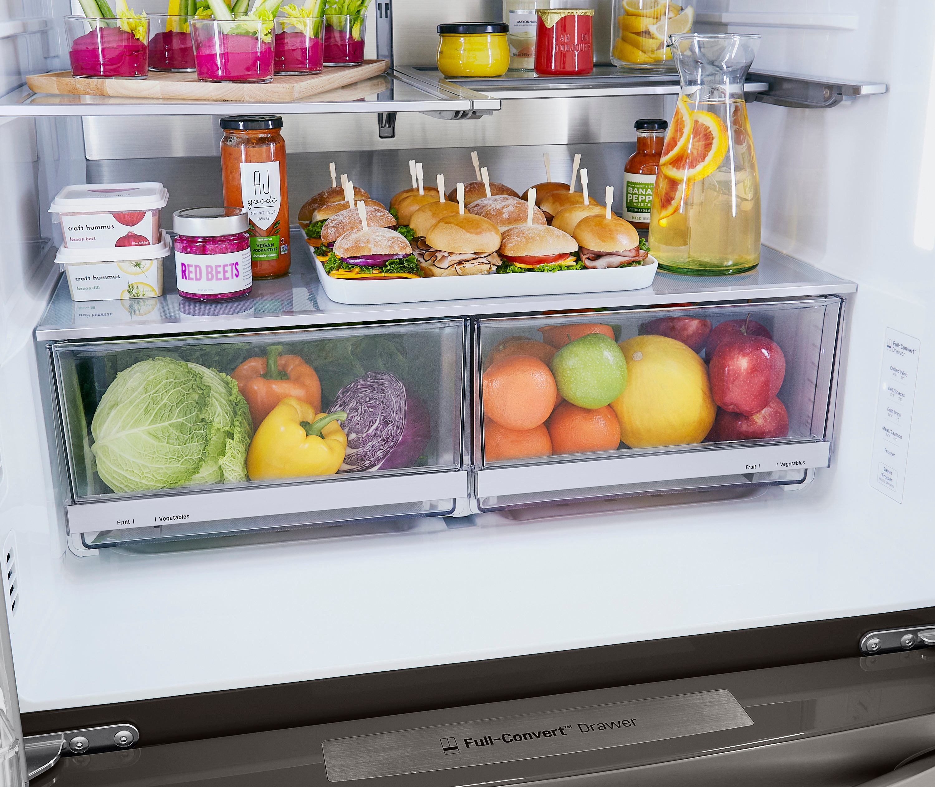 LG 29.5-cu ft 4-Door Smart French Door Refrigerator with Dual Ice Maker ...
