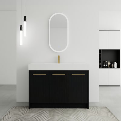 Streamdale Furniture Streamdale 48'' Freestanding Vanity with Resin Sink and Soft-Close Doors