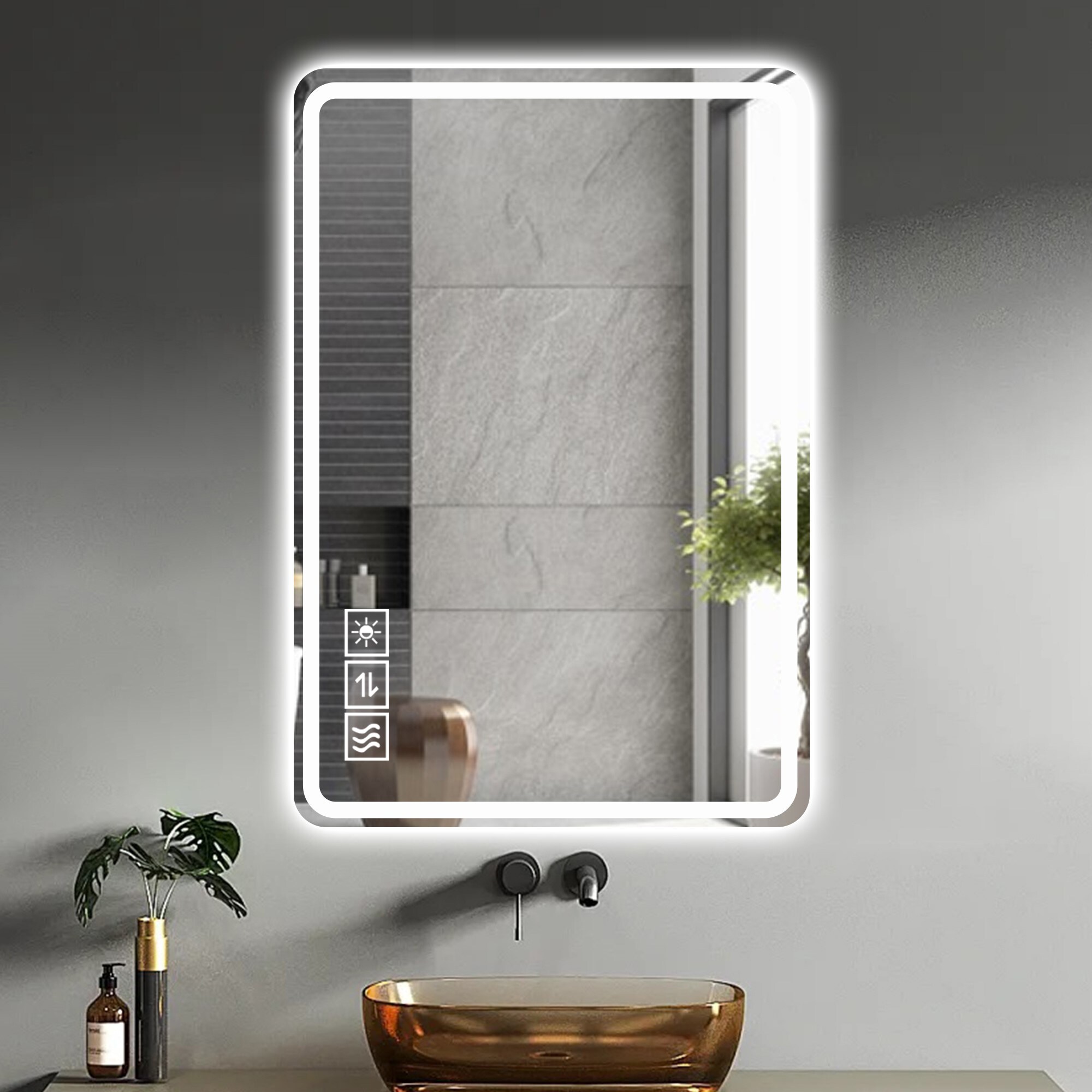 Bybafun YE3600007 Framed-Bath-Mirrors - View #14
