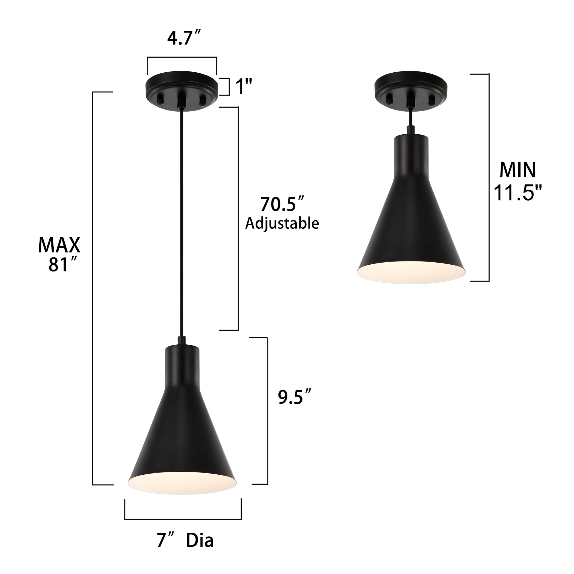Edvivi EPJ3745BK Pendant-Lights - View #6