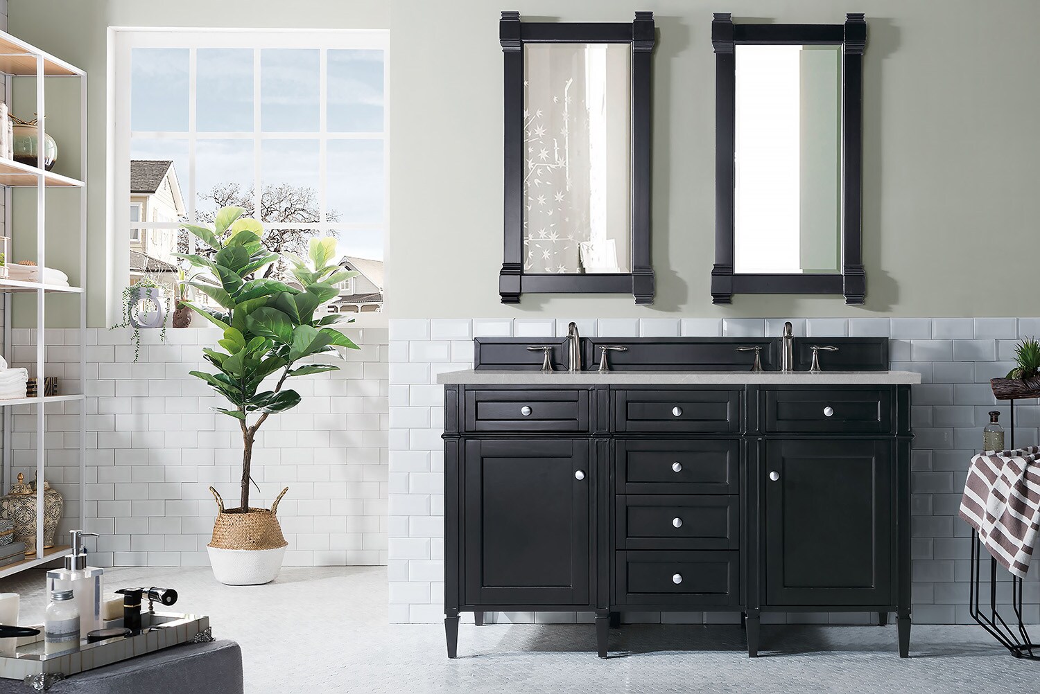 James Martin Vanities 650-V60D-BKO-3ESR Bath-Vanity-Combo - View #2