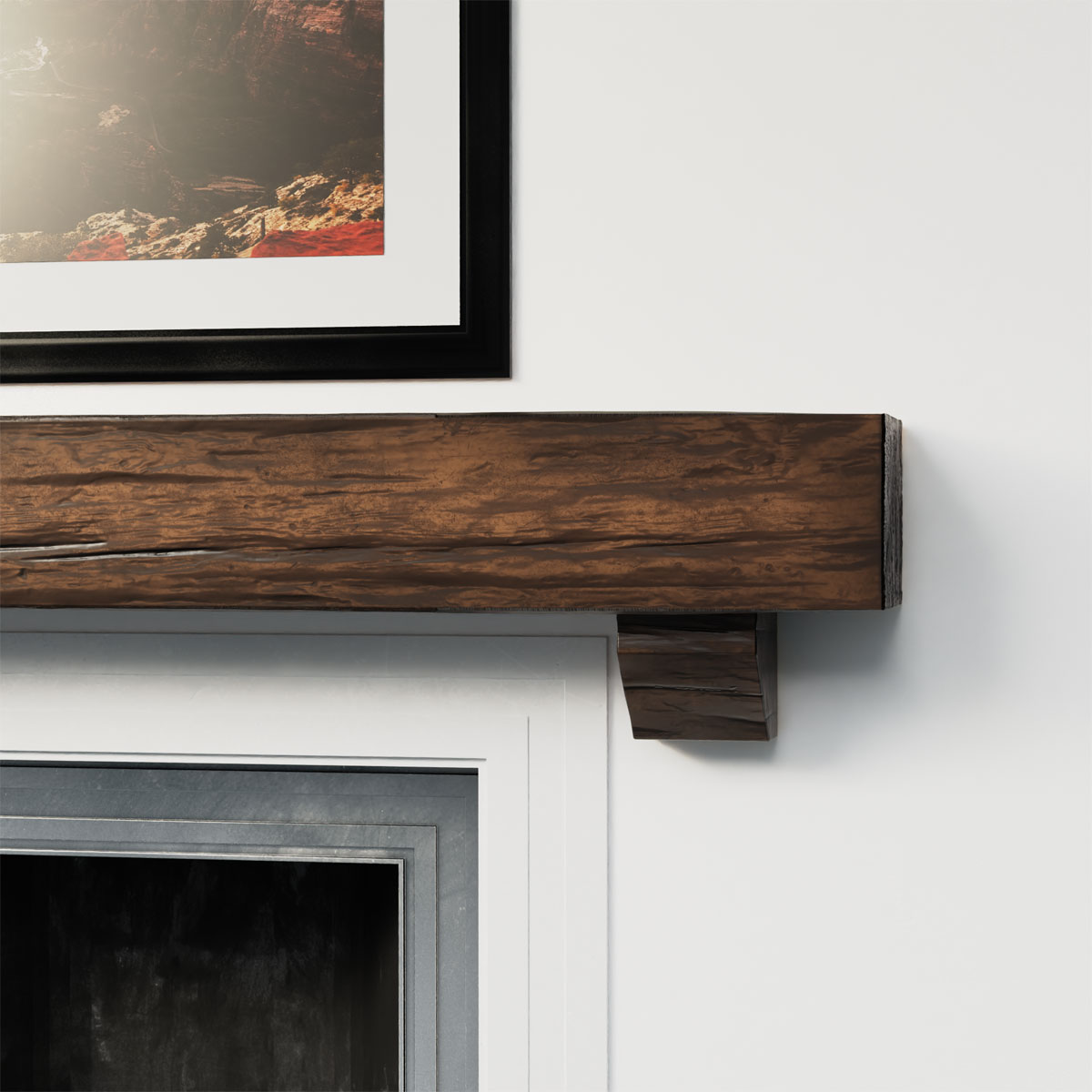 Ekena Millwork MANURW08X12X84BKZD Mantel-Shelves - View #12