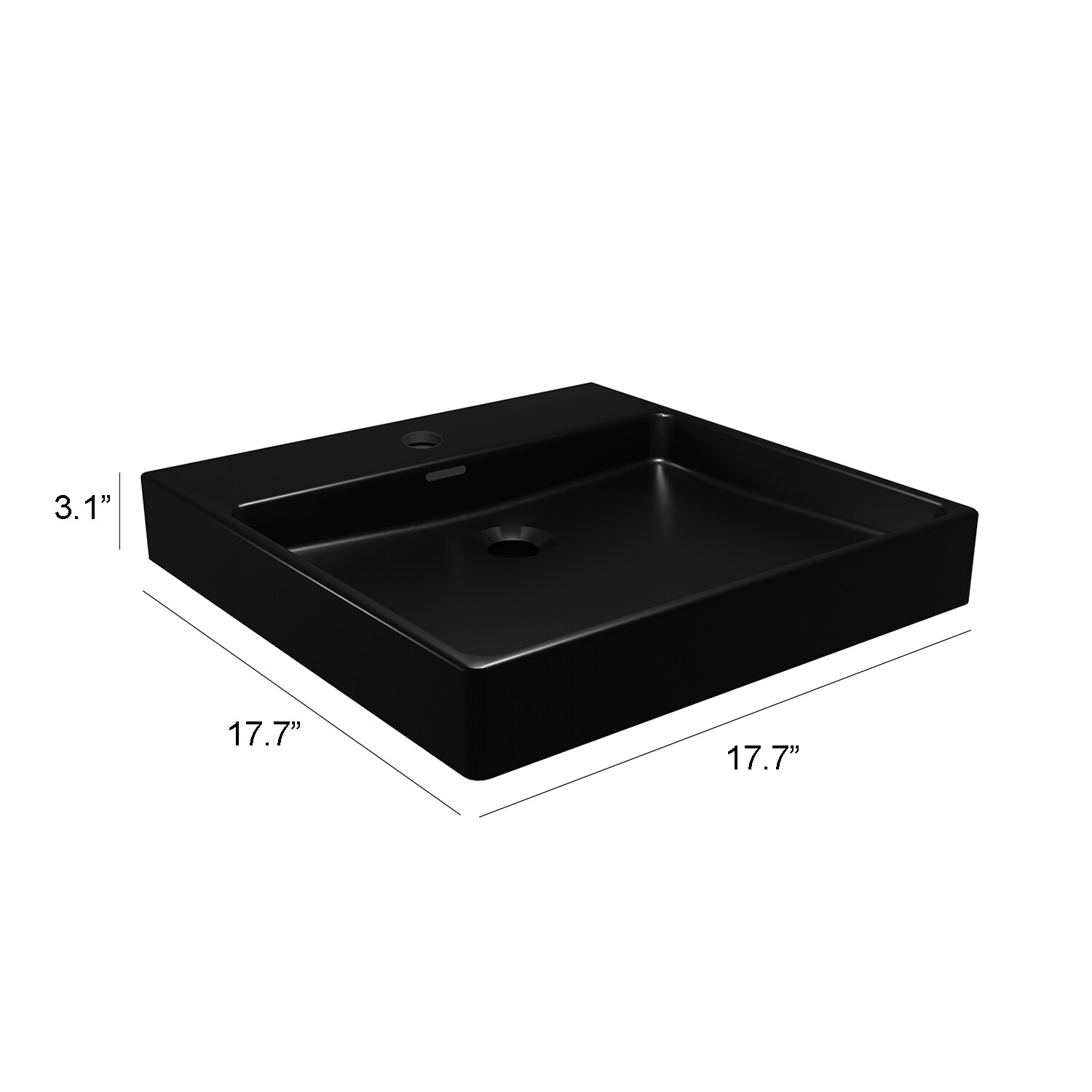 WS Bath Collections PLAIN 45W.01 BM Bath-Sink - View #6