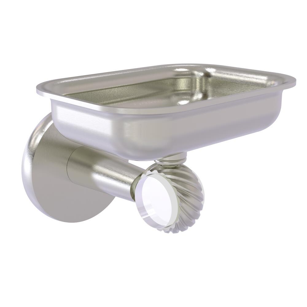 Artica Swarovski Wall Soap Dish Holder, Luxury Bathroom Accessory. Wall-Mounted Soap Dish Polished Chrome