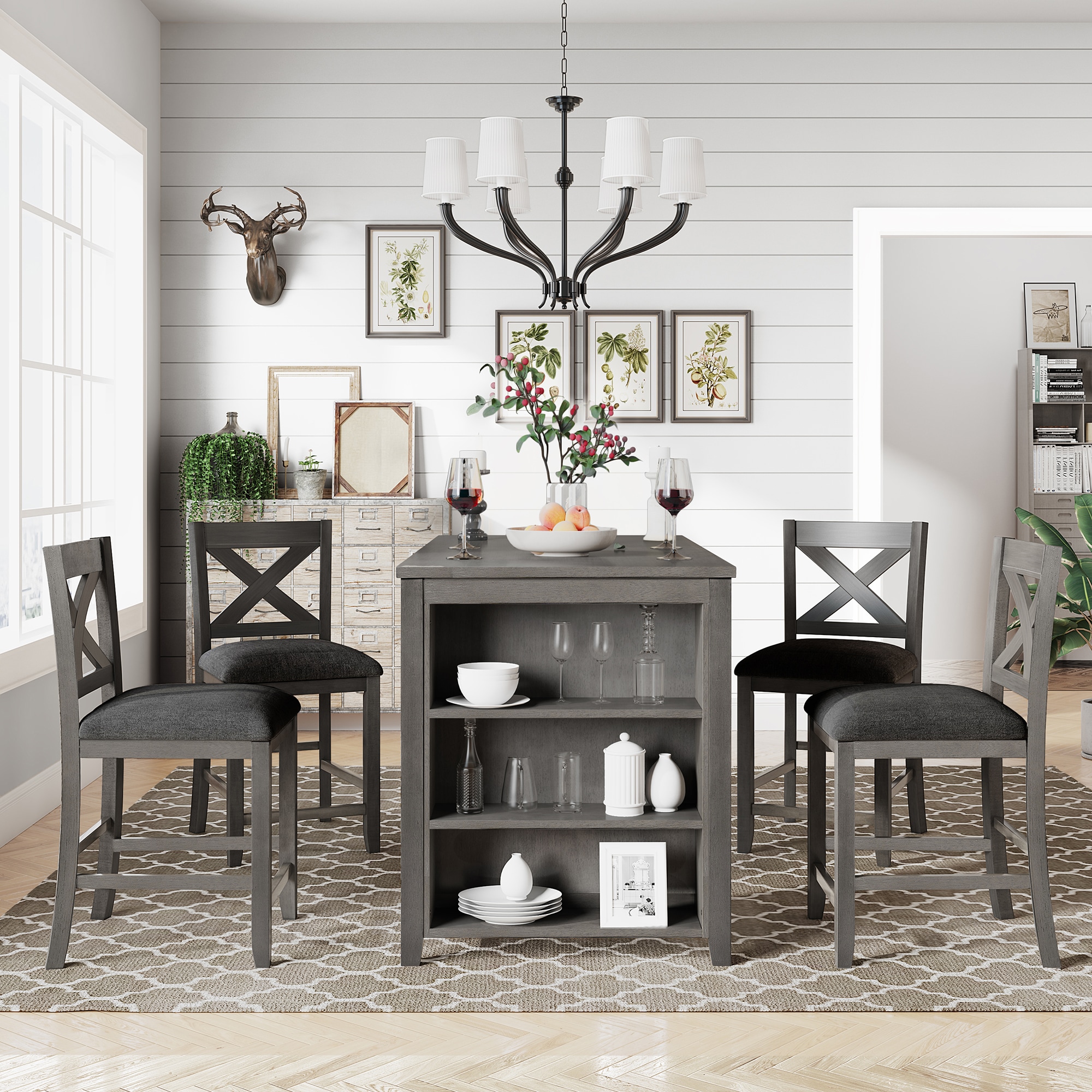 SINOFURN SYA010570GY Dining-Sets - View #2