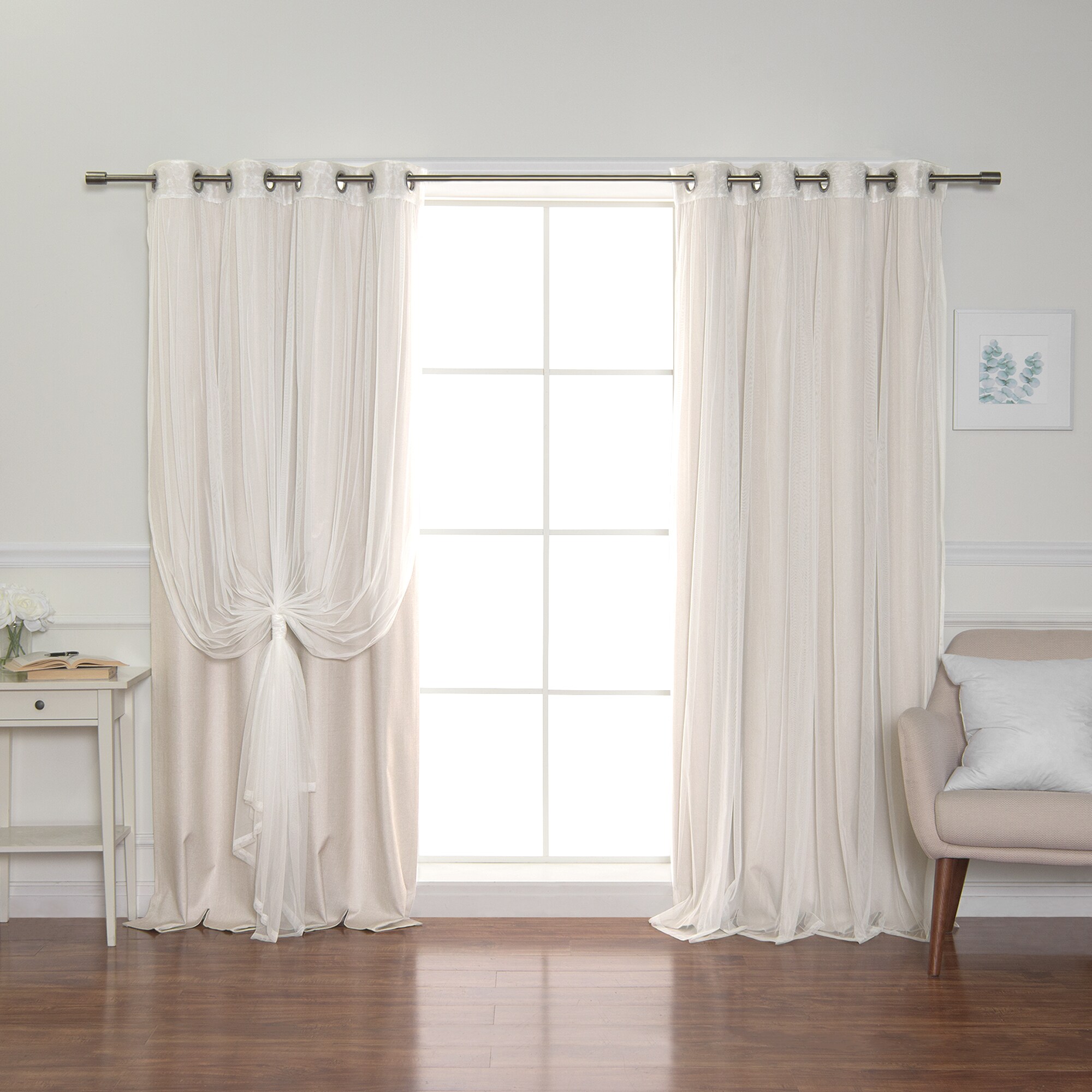 Best Home Fashion MM-GS-JC-12-96-LINEN curtains - View #6