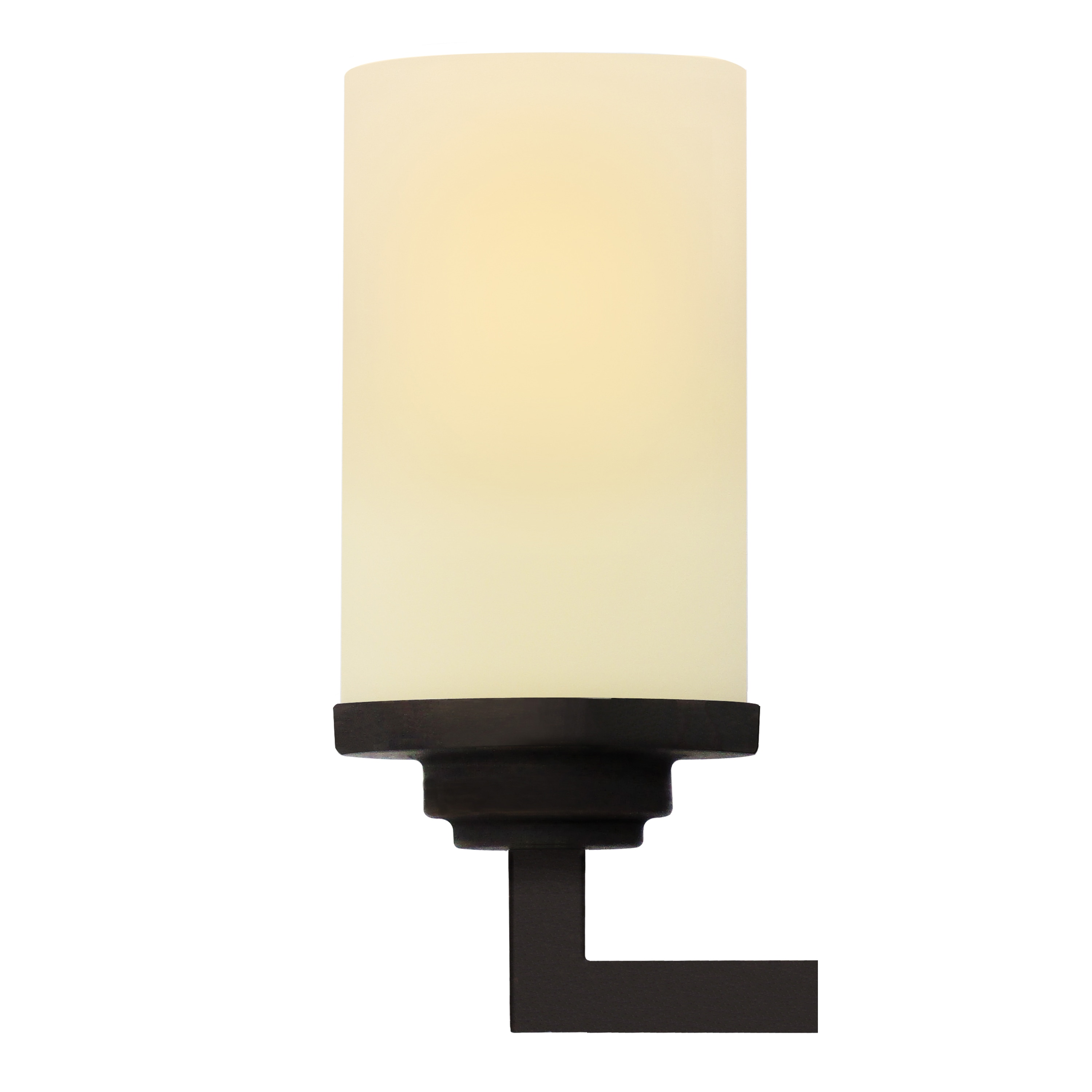Ebony Bronze 15" Vanity Light with Frosted White Glass Shades