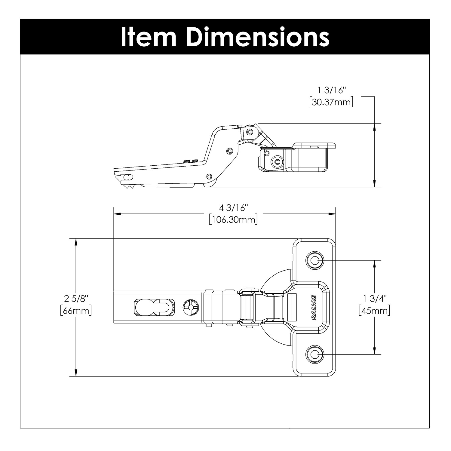 Hickory Hardware HH075223-14 Cabinet-Hinges - View #5