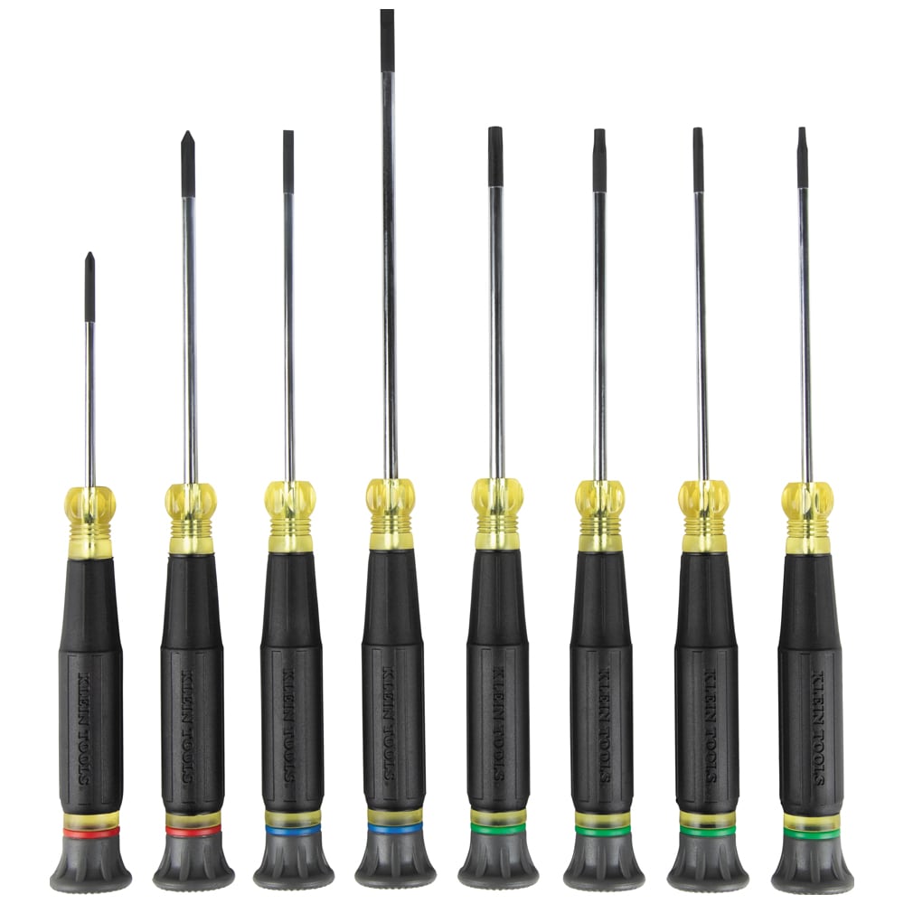 Klein Tools 85617 Precision Screwdriver Set, Slotted, Phillips, and TORX 8-Piece