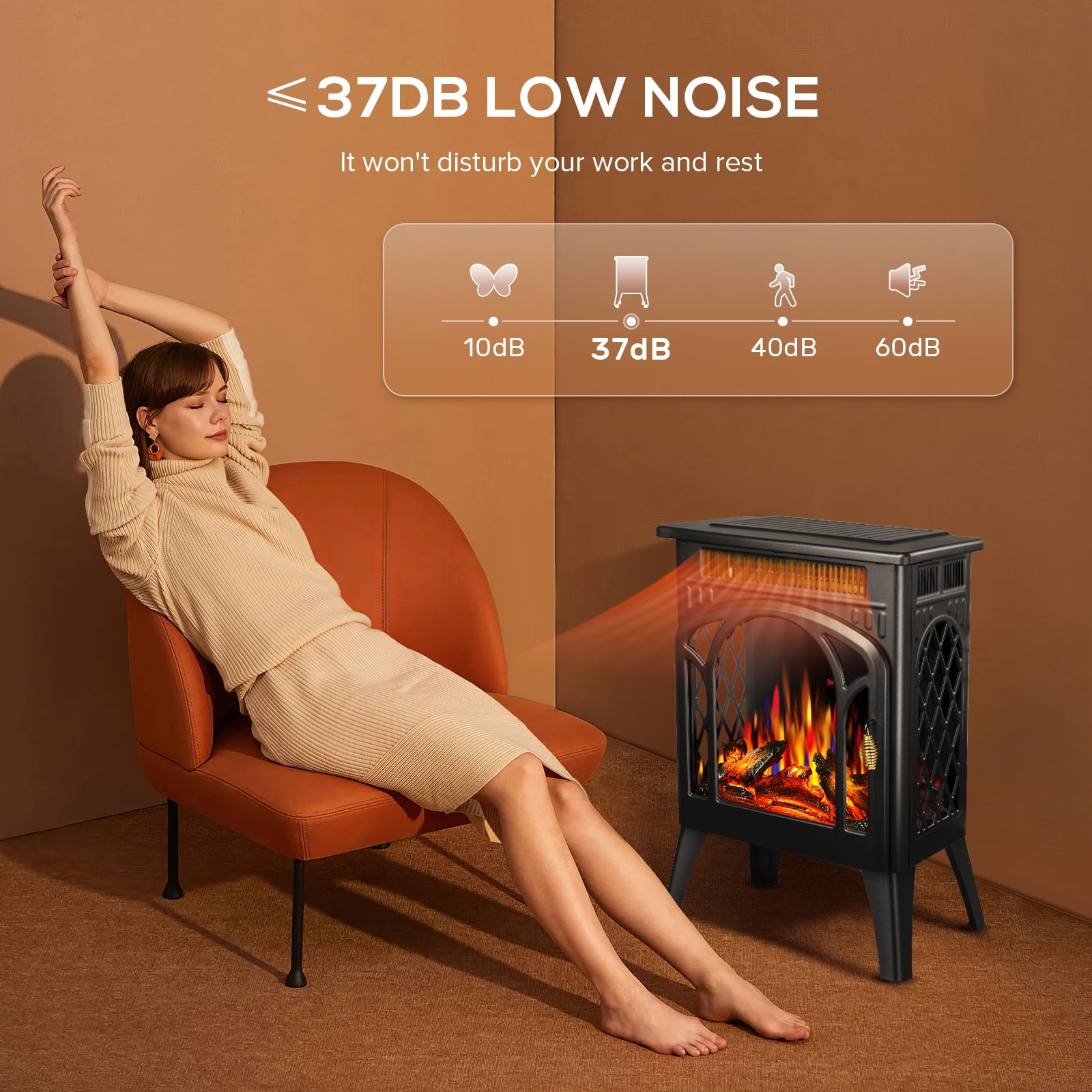 Antarctic Star LSAS-S180BPBK Electric-Fireplaces - View #4