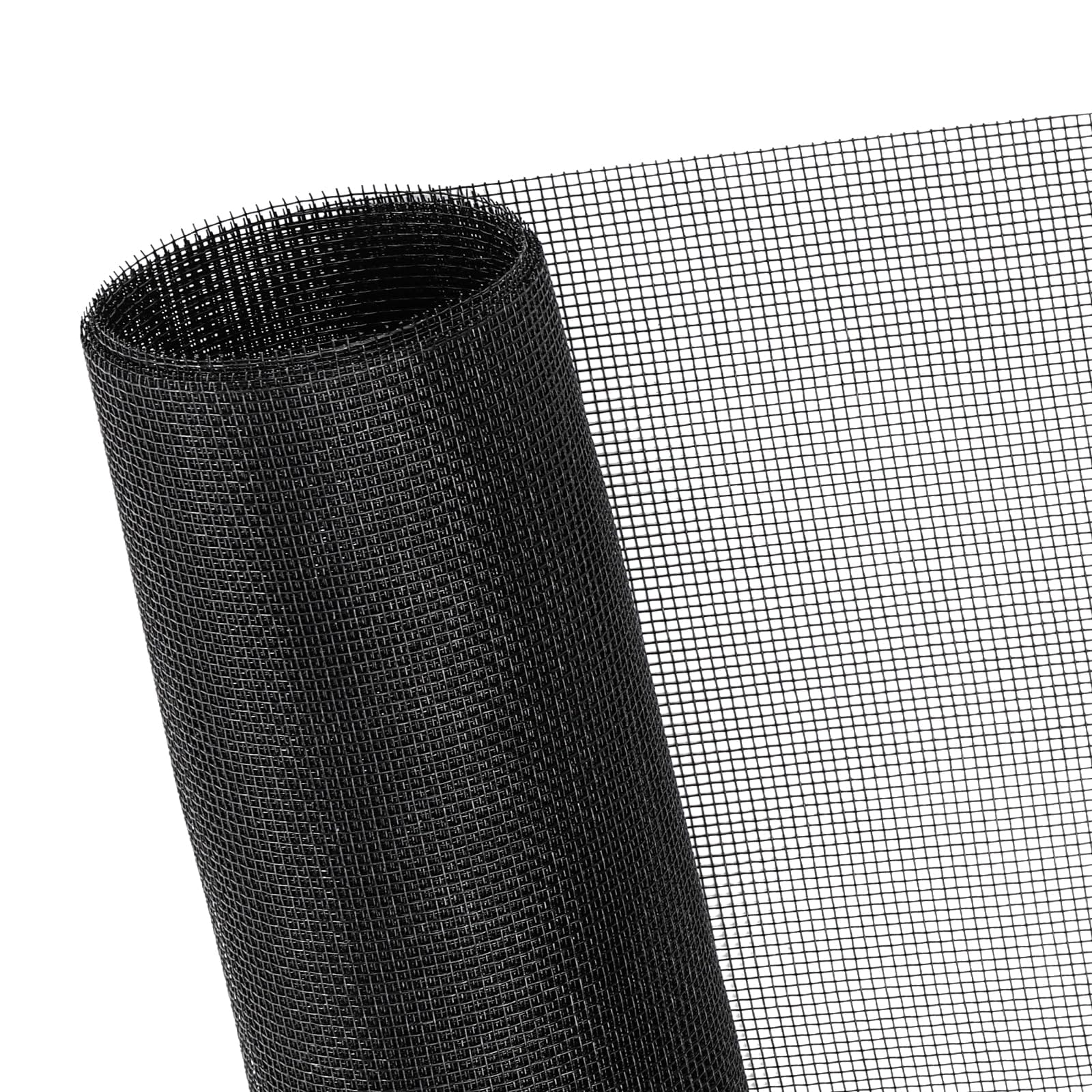 Etokfoks  fiberglass window screen mesh 48 x 102 inch black replacement roll for window screens doors and courtyard openings
