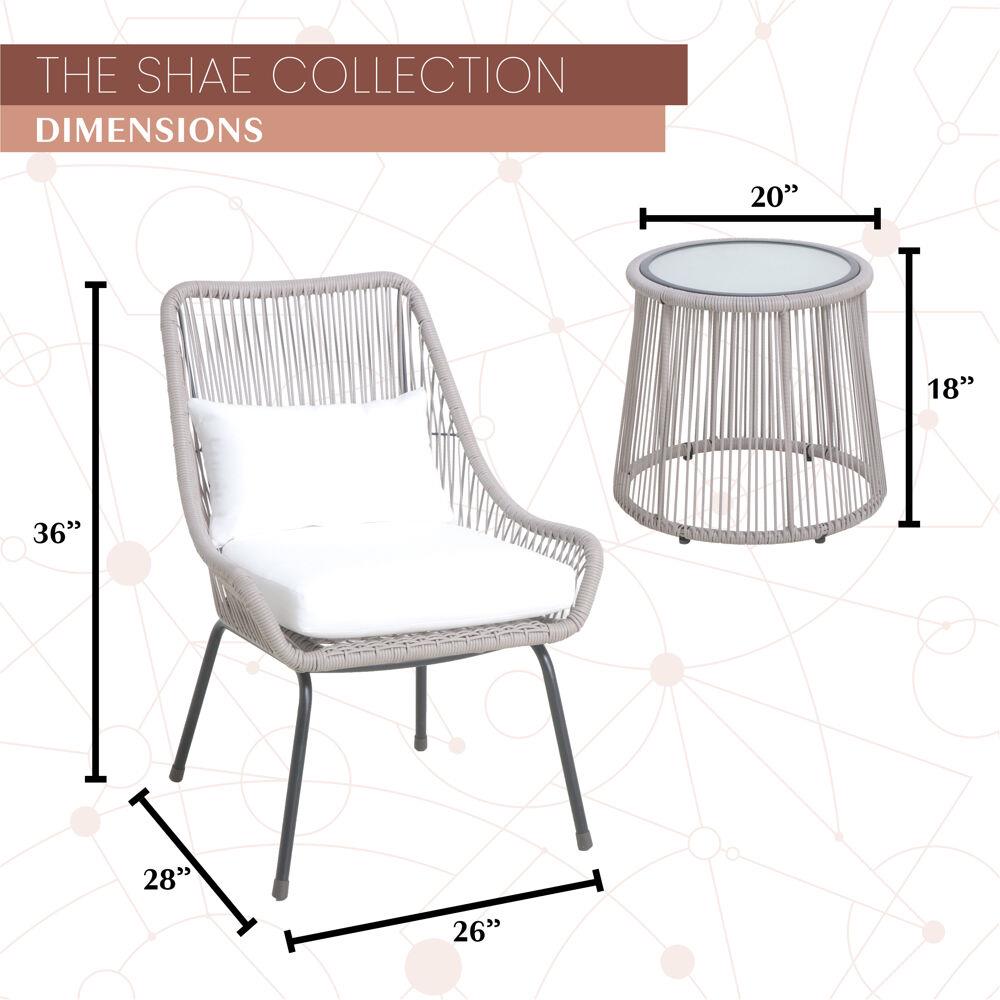 Mod Furniture SHAE3PC-WHT Patio-Conversation-Sets - View #4