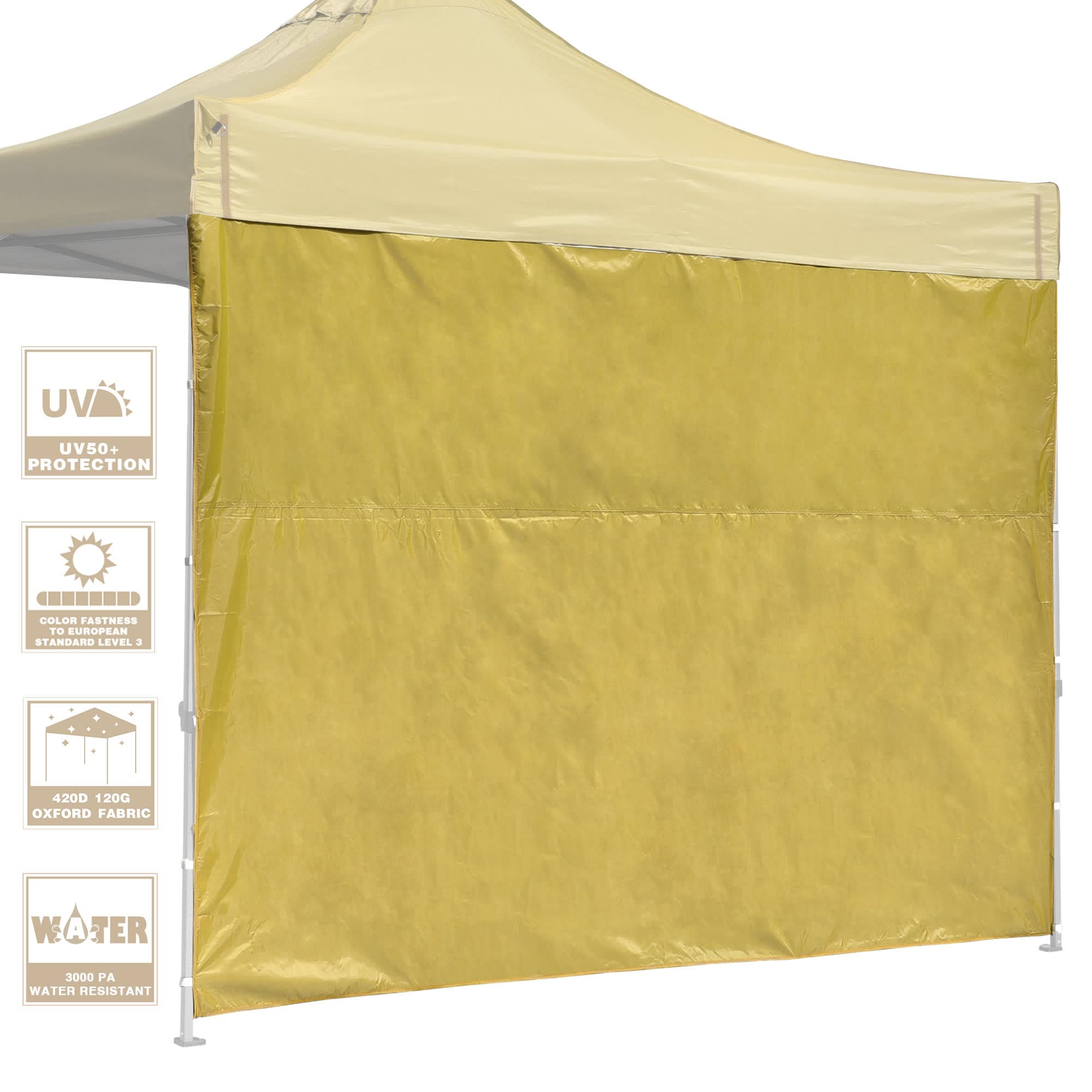 Yescom 07CSW006-S710-01-LO InstaHibit Universal Sidewall UV50+ Fit 10x10 Ft Pop up Canopy 1 Piece Party