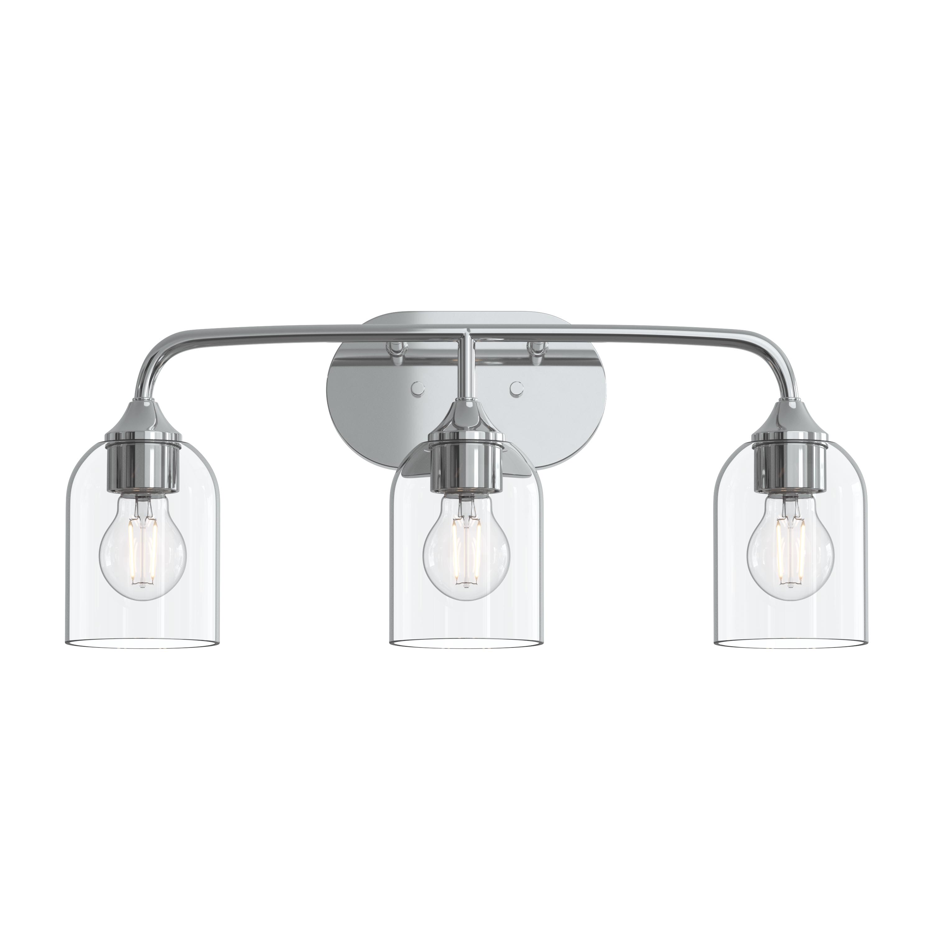 Progress Lighting Ilia 22-in 3 Light Polished Chrome Traditional ...