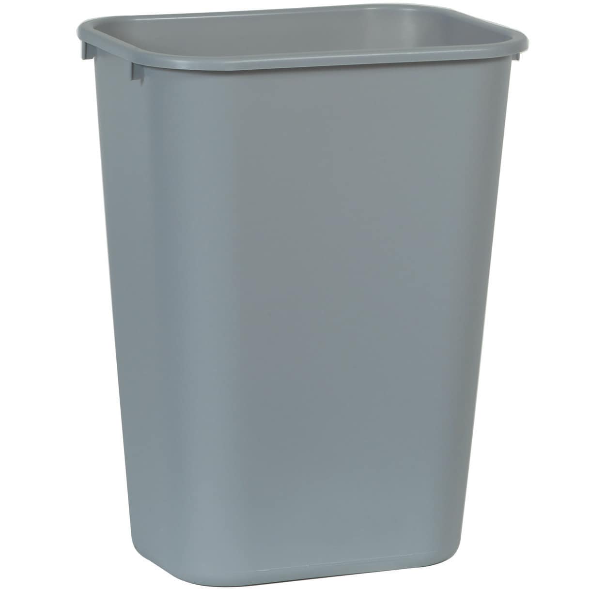 1015GY Grey Rectangular Garbage Can with 15 Gallon Capacity