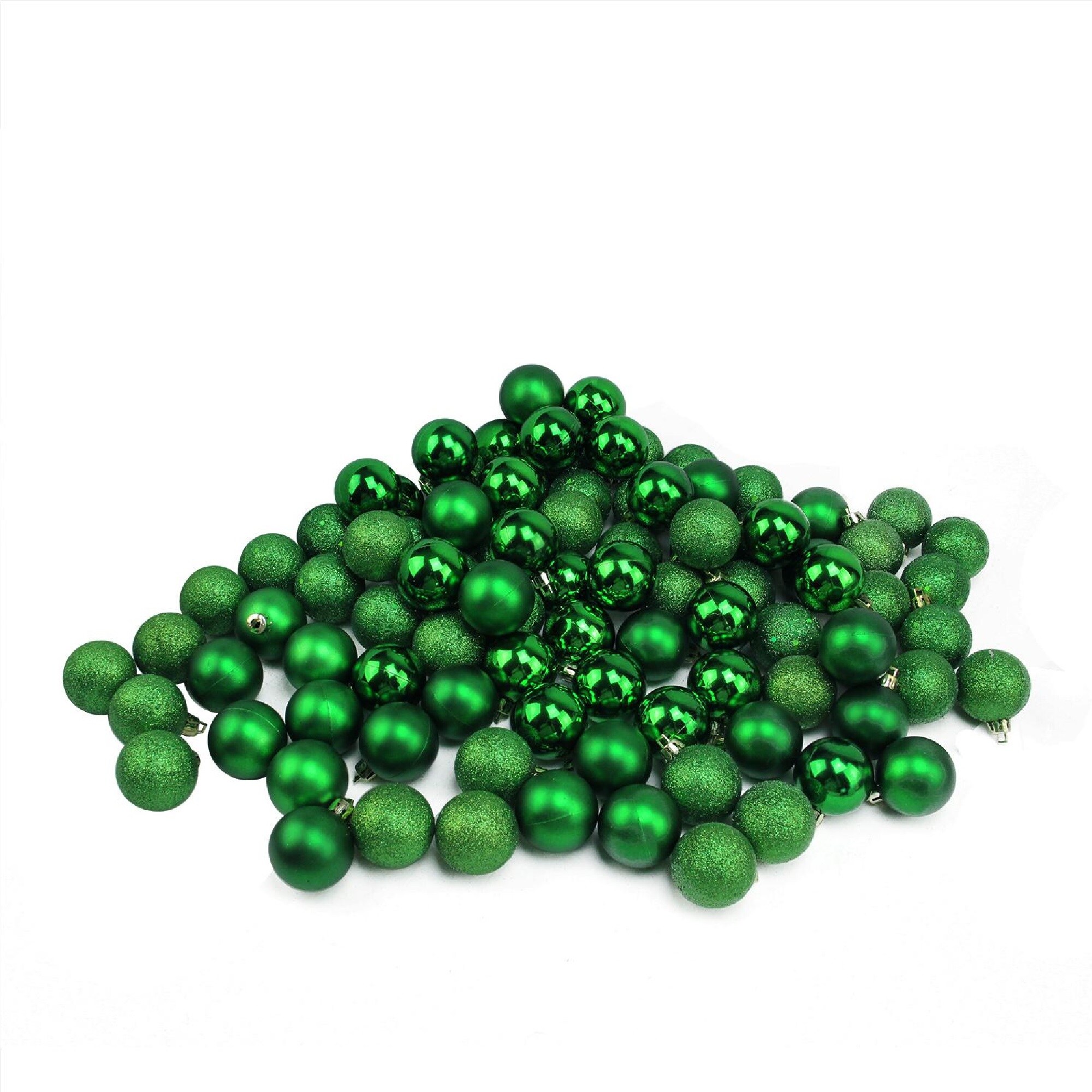 Northlight 31755164 96 -Pack Green Ball Standard Indoor Ornament set Shatterproof