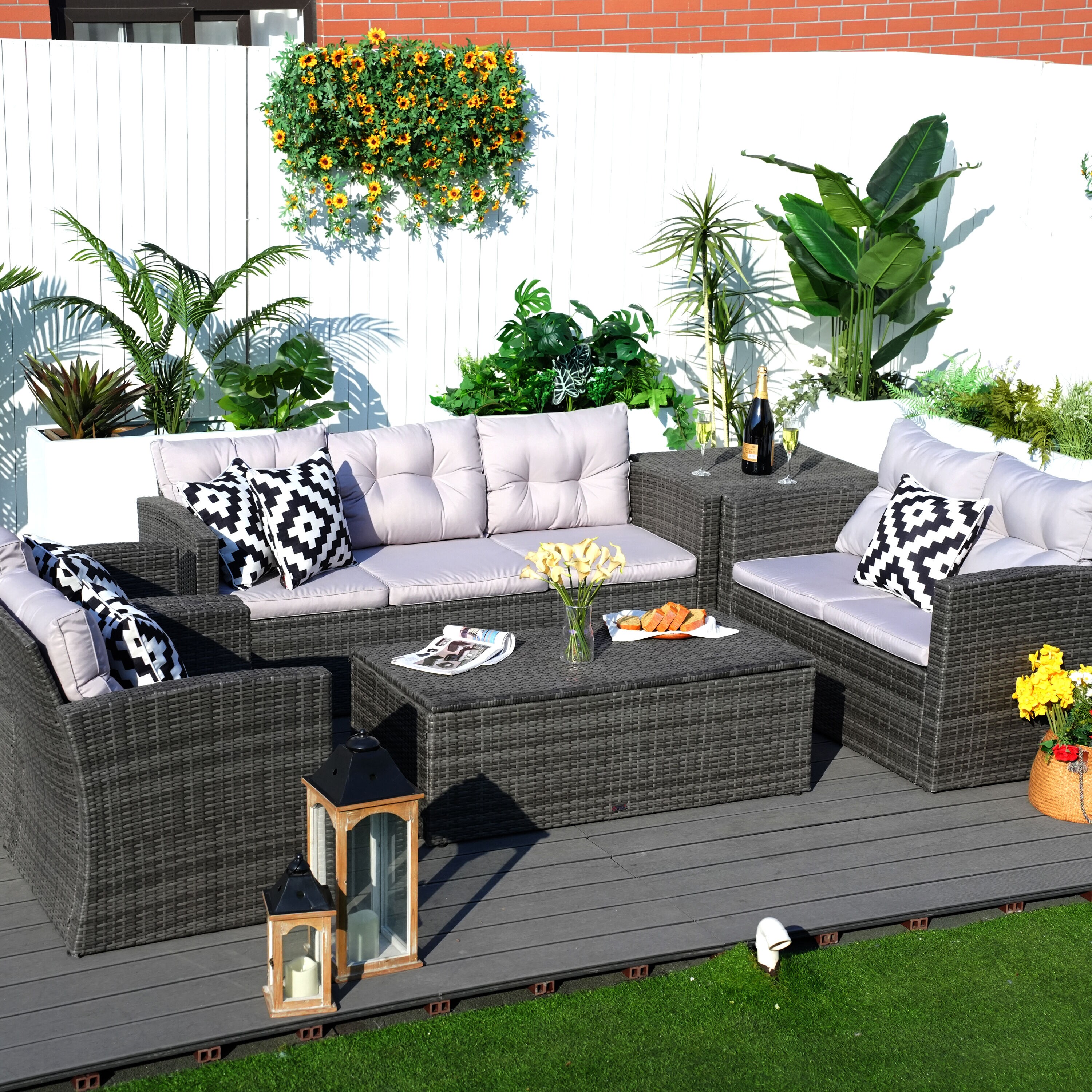 Moda Furnishings MOS-1503-G Patio-Conversation-Sets - View #5