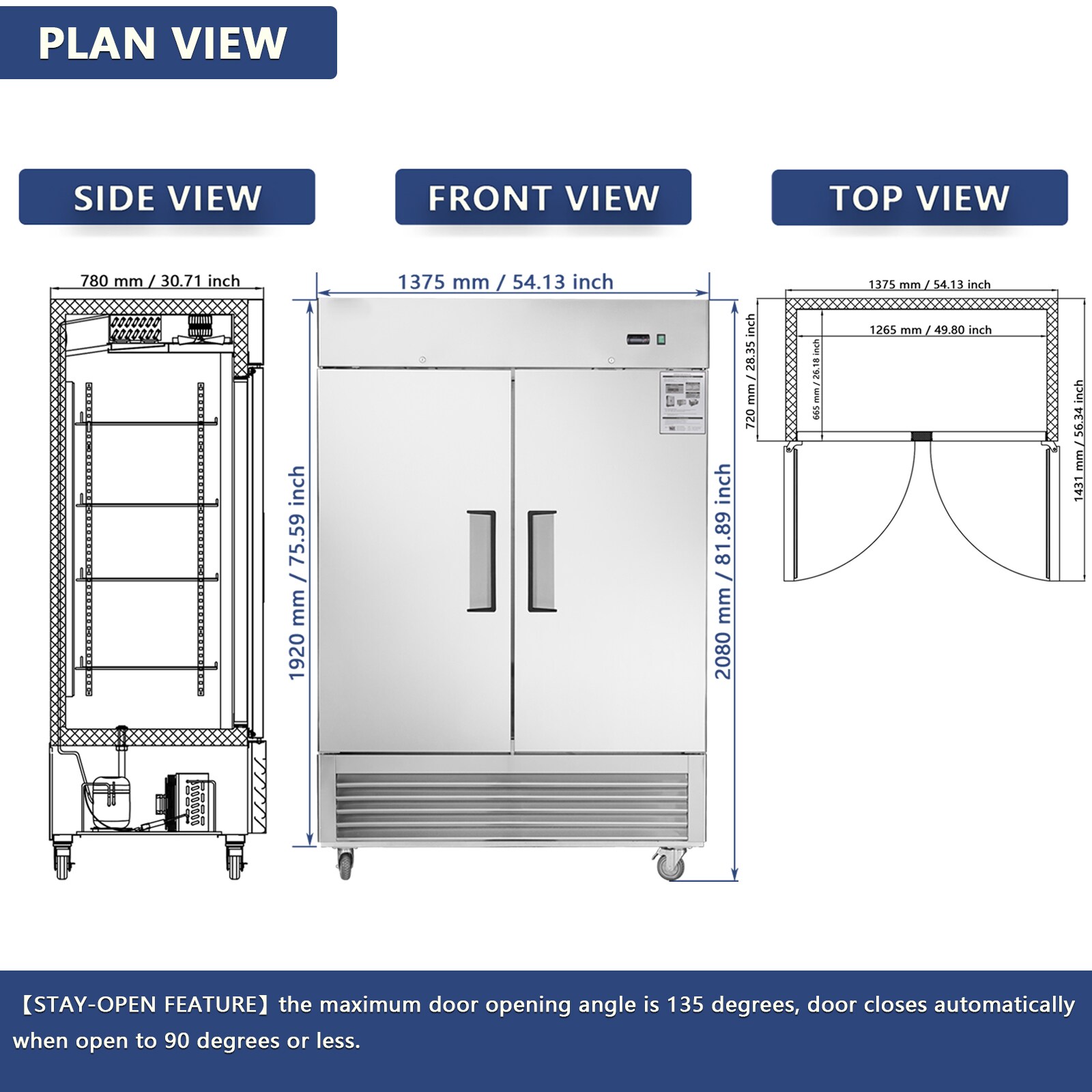 Boyel Living BL-BB-1849S Commercial-Refrigerators - View #7