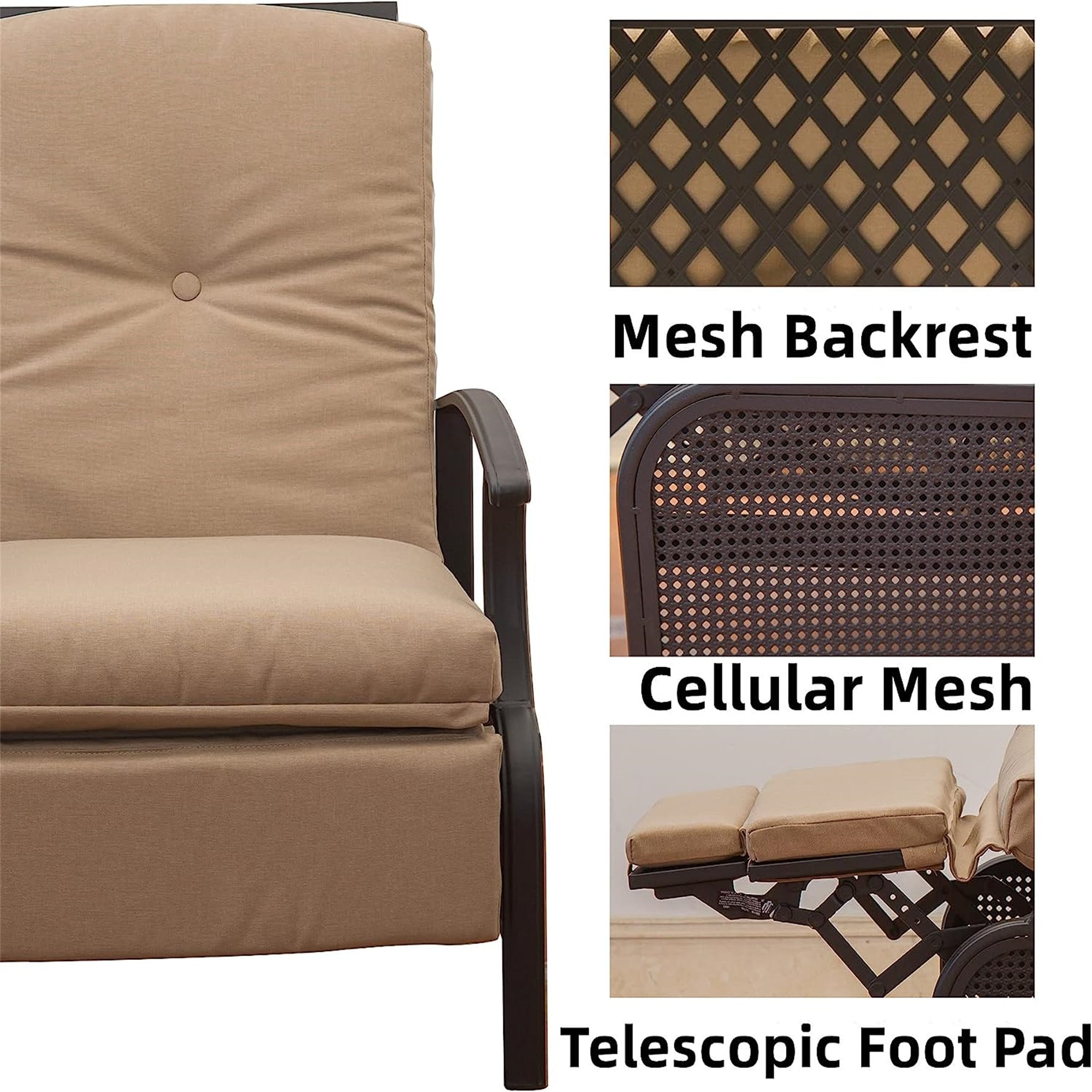 Forclover DASE-20968 Patio-Chairs - View #3