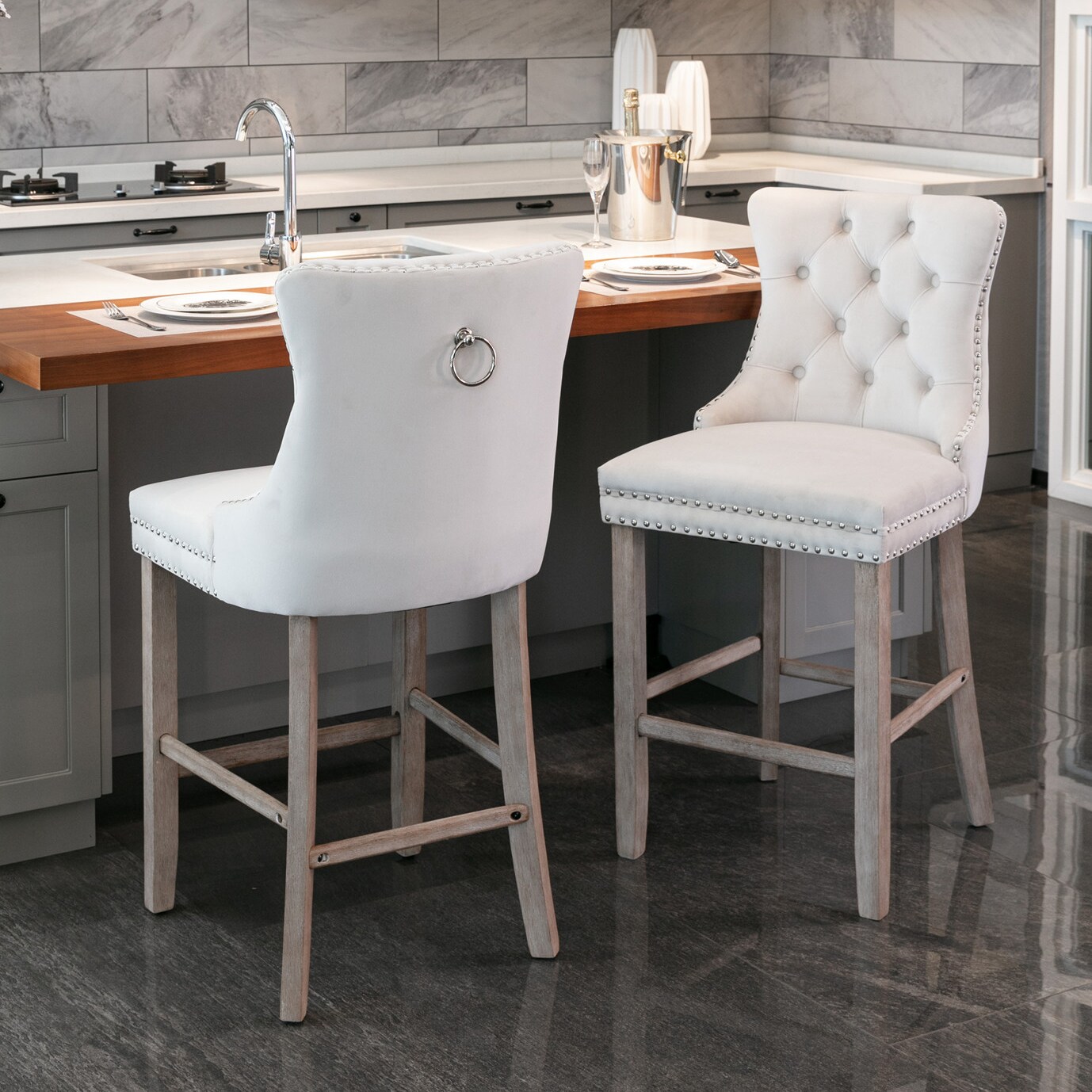 Hrinhom HC-W8001-BEIGE stools - View #2
