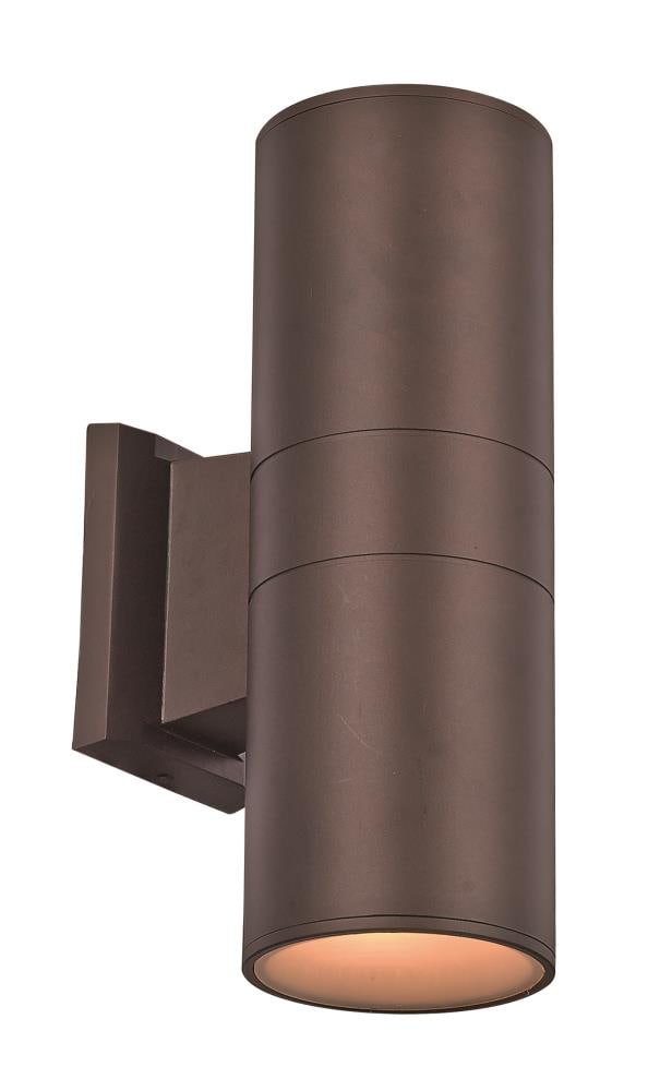 Lucid Lighting LED-40961 BZ 1 -Light 12-in H Matte Bronze Hardwired Integrated LED Outdoor Wall Light