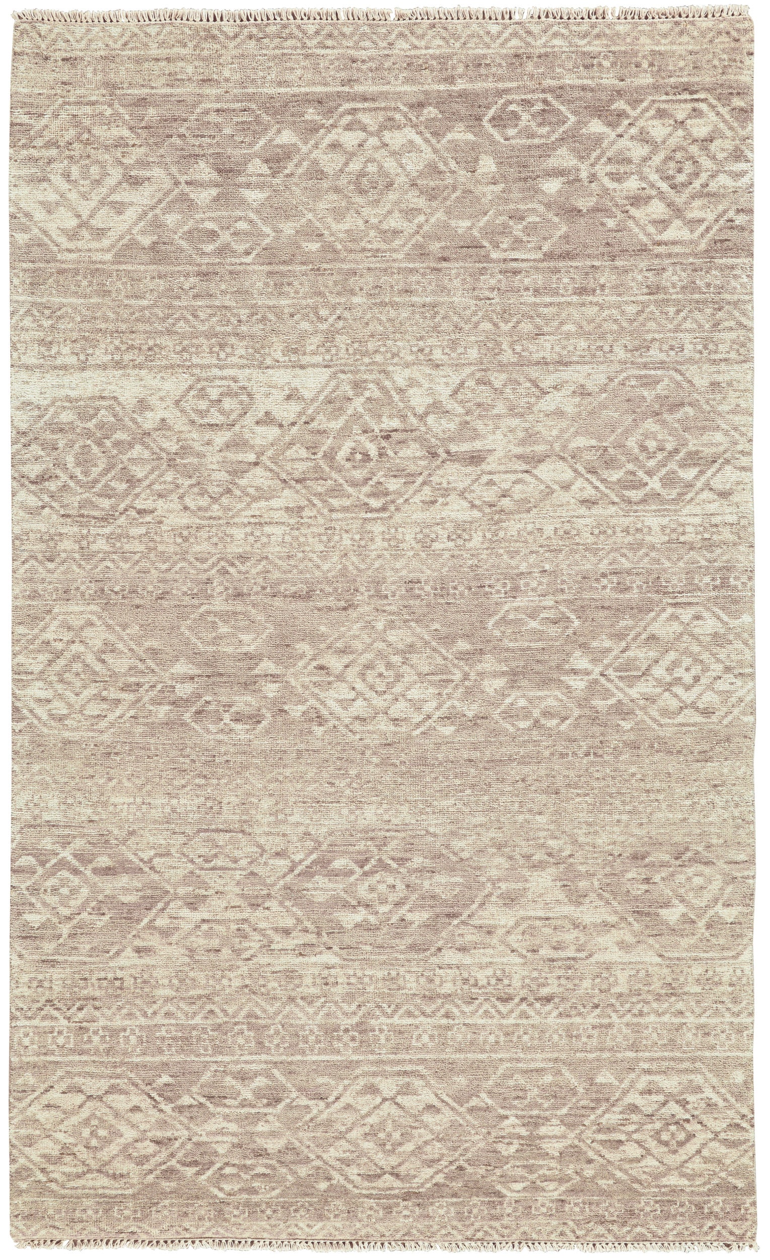 Room Envy 656R6319MSH000F99 8 x 10 (ft) Knotted Wool Tan/Brown/Taupe Rectangular Indoor Area rug