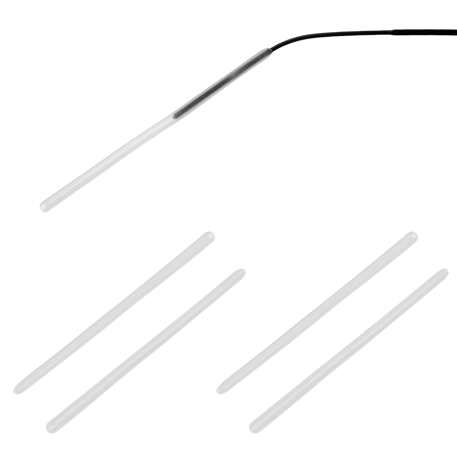 PATIKIL 2 Pairs Eye Glass Replacement Temples Silicone Anti-Slip Eyeglass End Tips Glasses Retainers Fits 1-1.2mm for Round Thin Metal Eyeglass Sunglasses Temple (TY146) White #S26010902UX7199