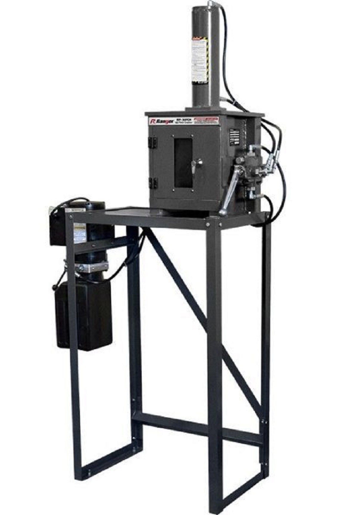 Ranger 5150008 RP-30FCH 15-Ton Electro/Hydraulic Oil-Filter Crusher with Stand, 208-240V, 1-Phase, 50/60hz