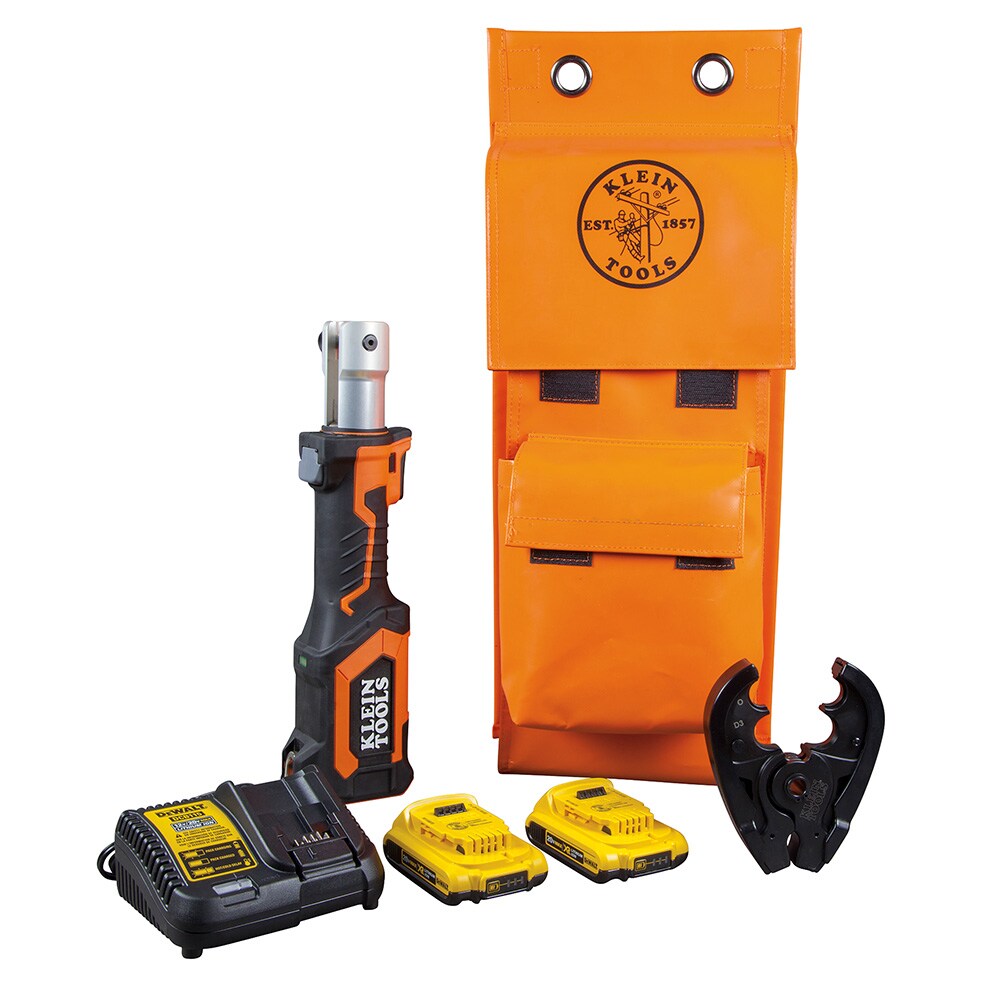 Klein Tools BAT207T23 Battery-Operated Crimper, O+ Die Head, 2 Ah