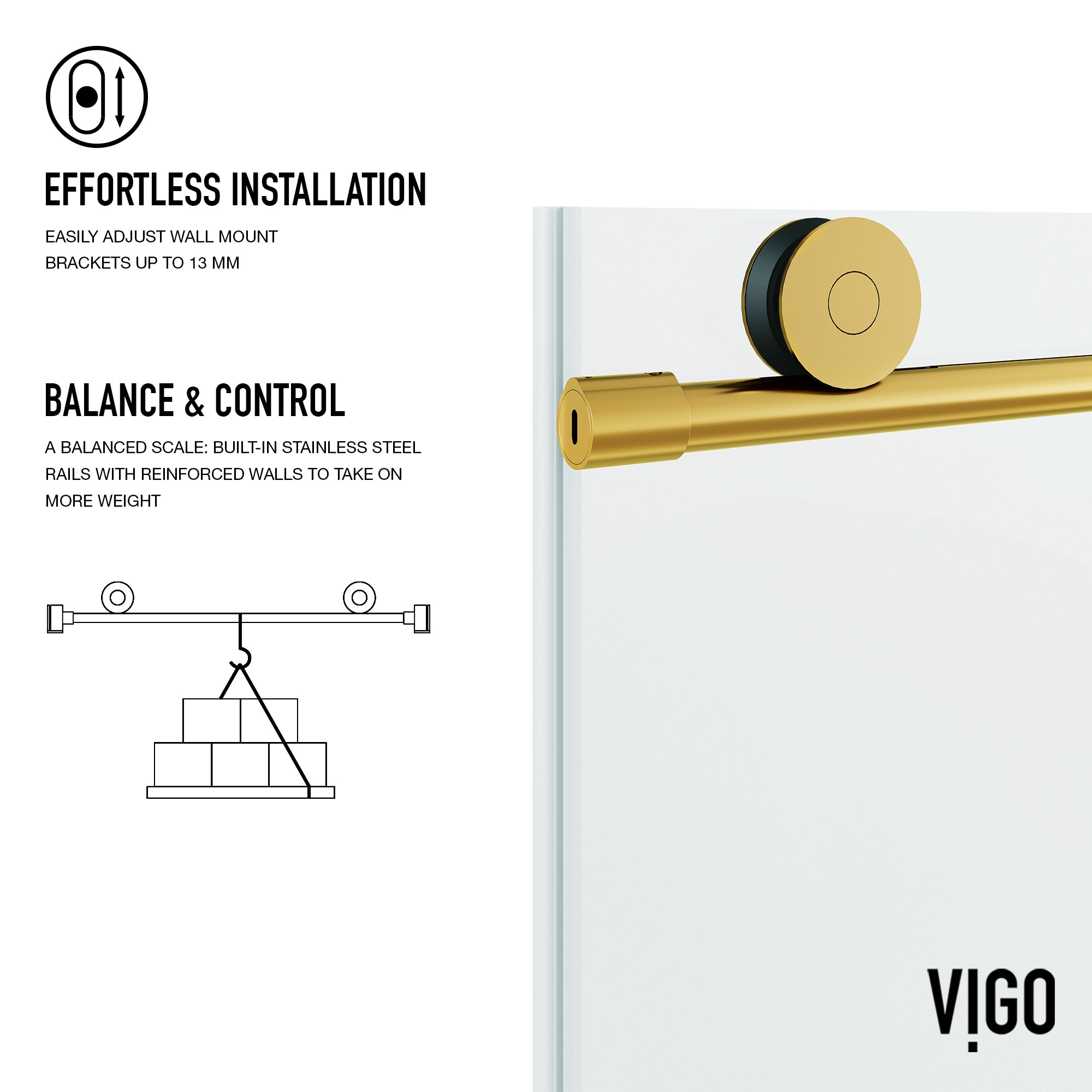 VIGO VG6041MGCLSC6076 Shower-Doors - View #8