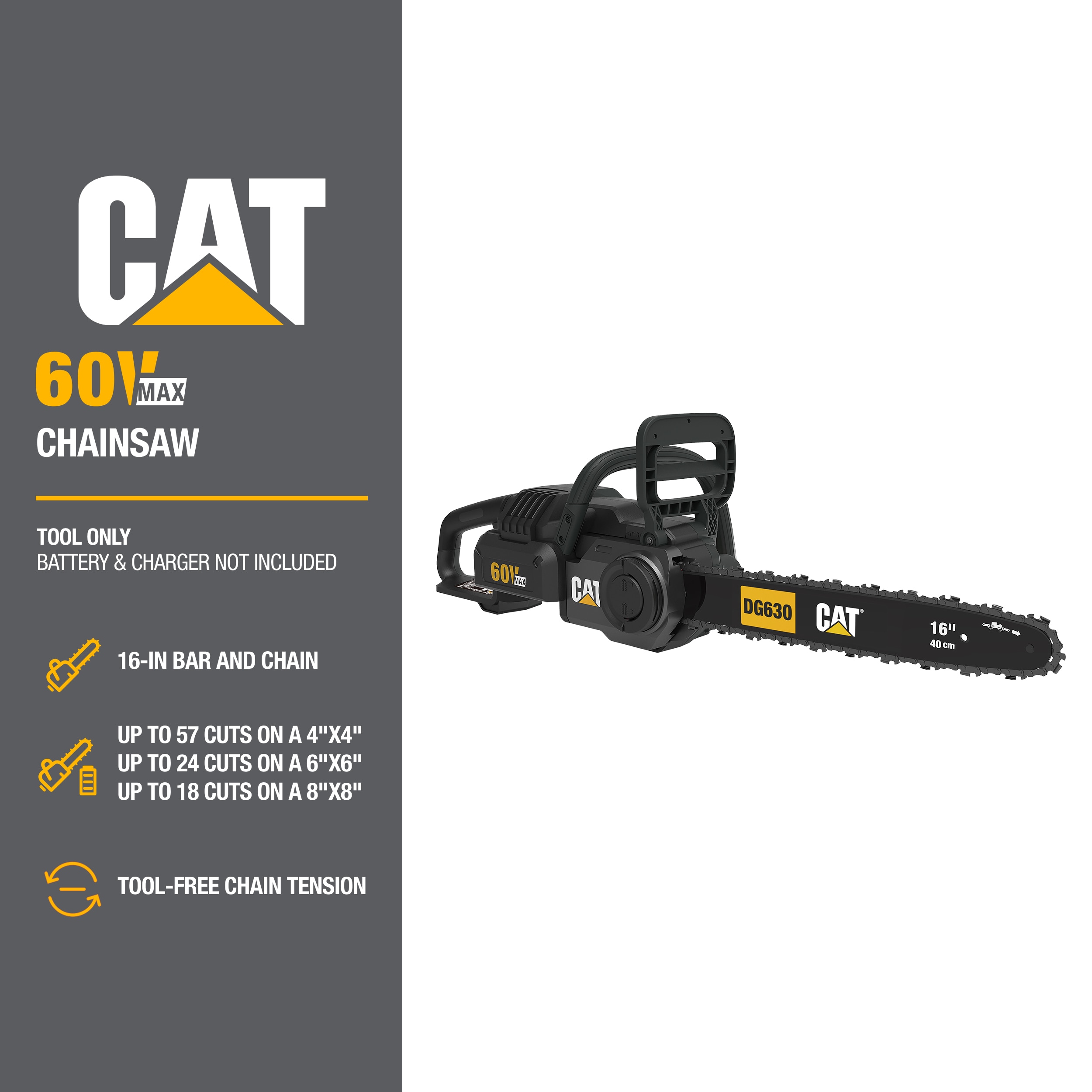 CAT DG630.9 Cordless-Chainsaw - View #2