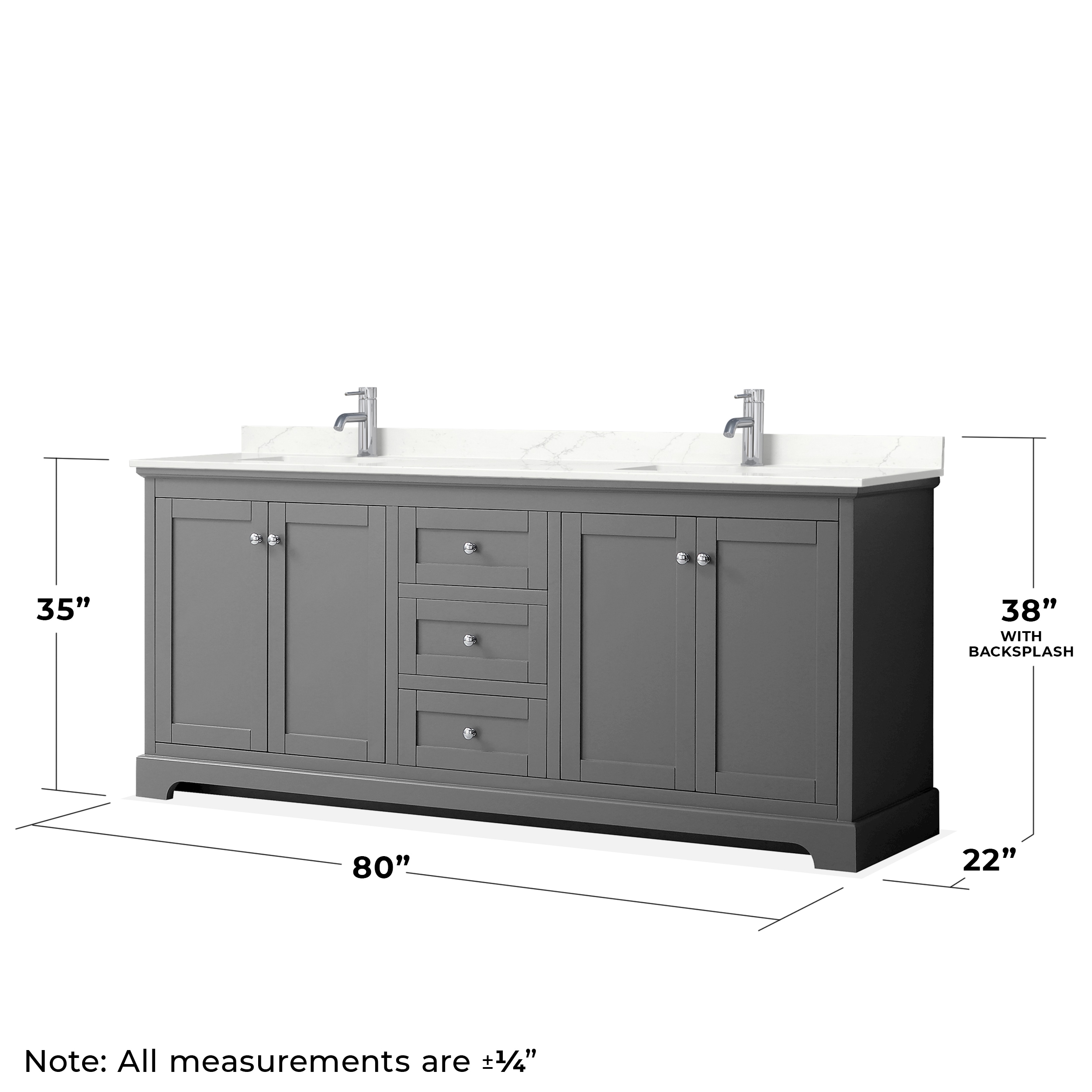 Wyndham Collection WCV232380DKGGTUNSMXX Bath-Vanity-Combo - View #5