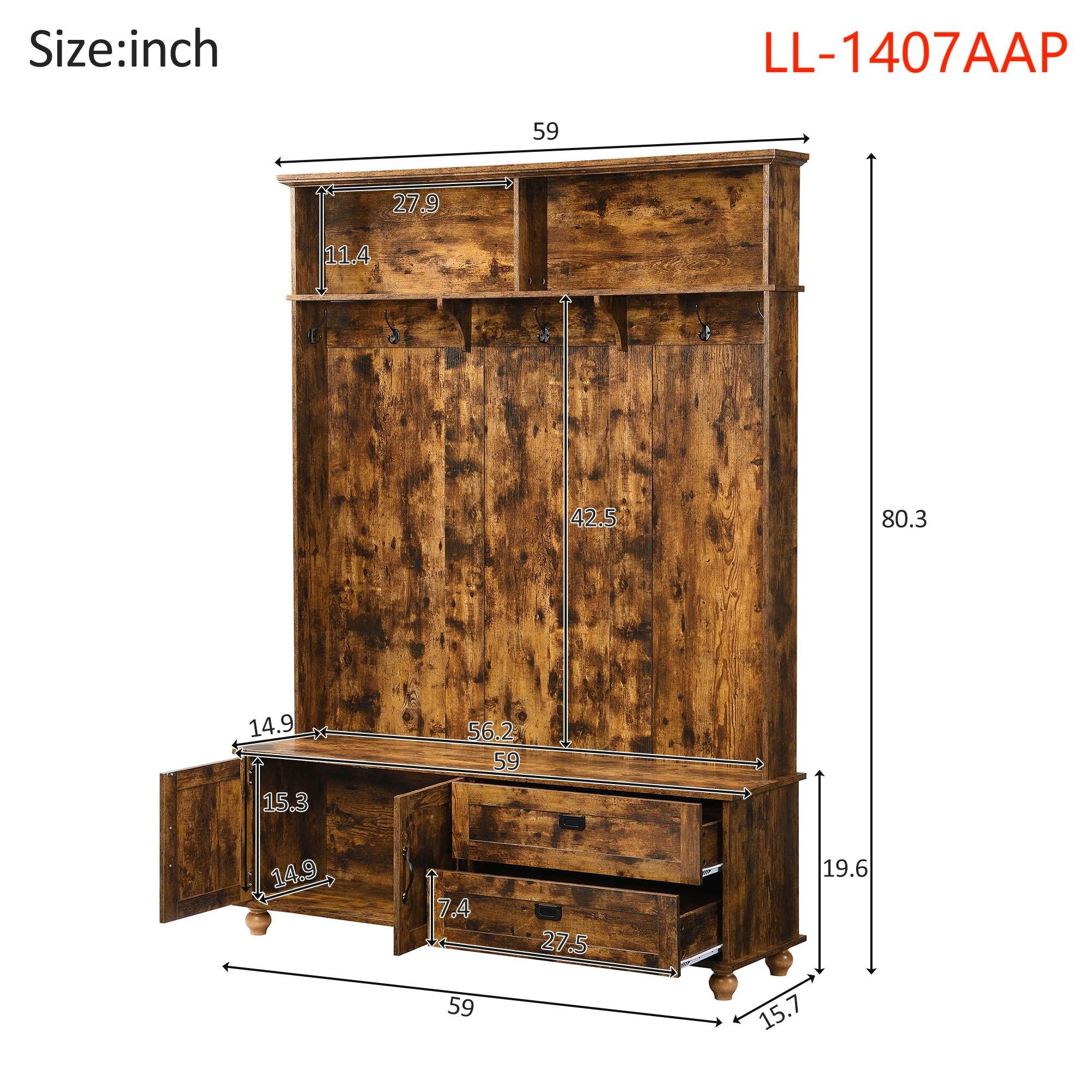 Yiekholo LL-1407AAP Hall-Trees - View #8