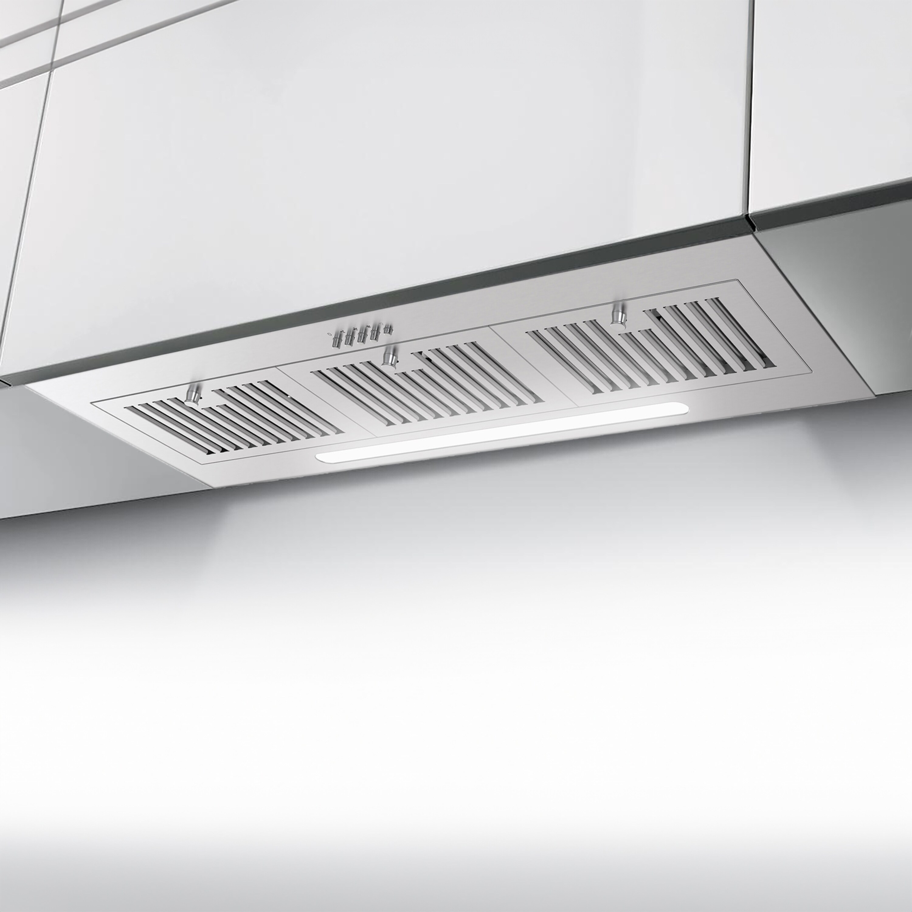 36-Inch Stainless Steel Convertible Insert Range Hood with Charcoal Filter