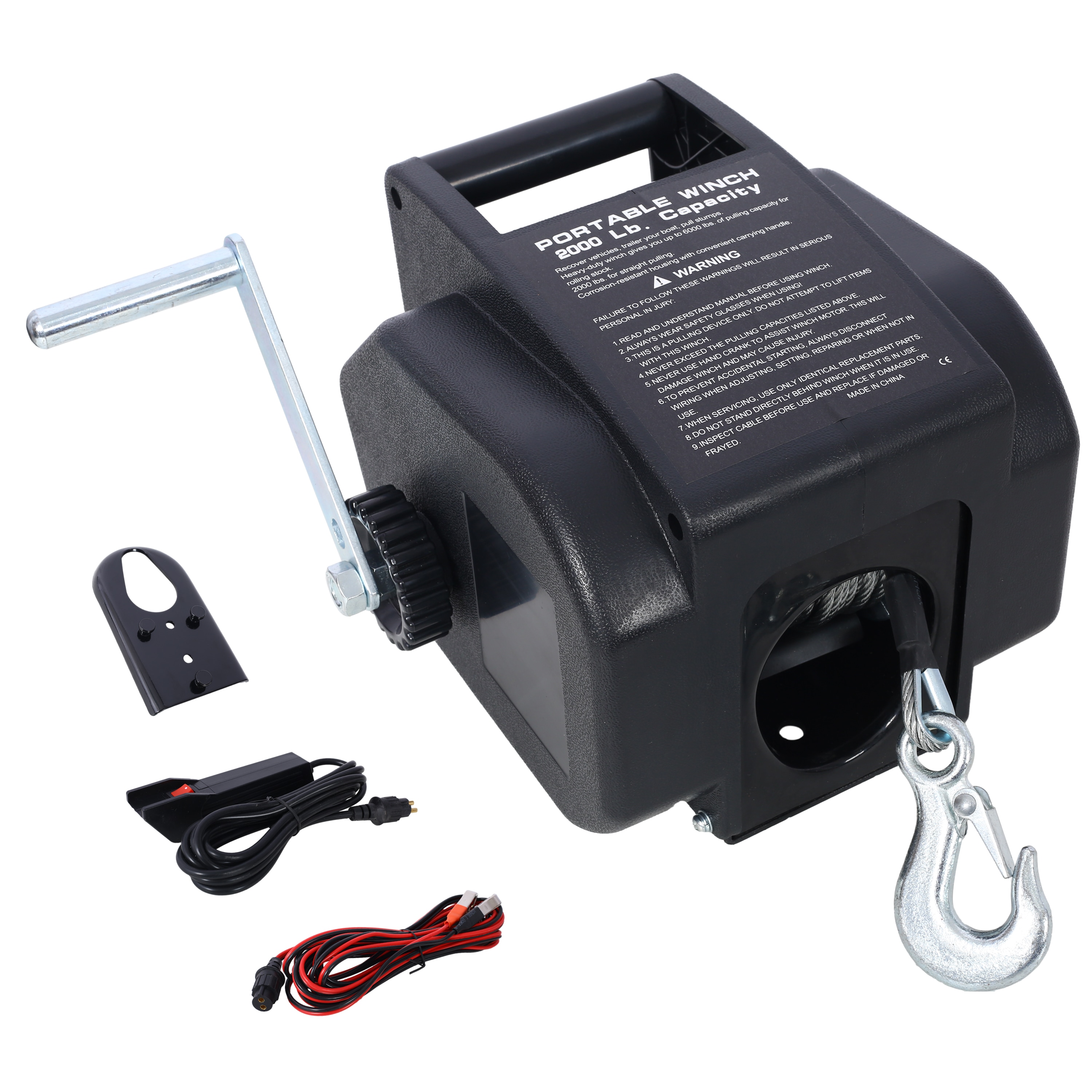 Kahomvis 6000 32-ft Plastic Electronic Winch #GH-2QP214-61