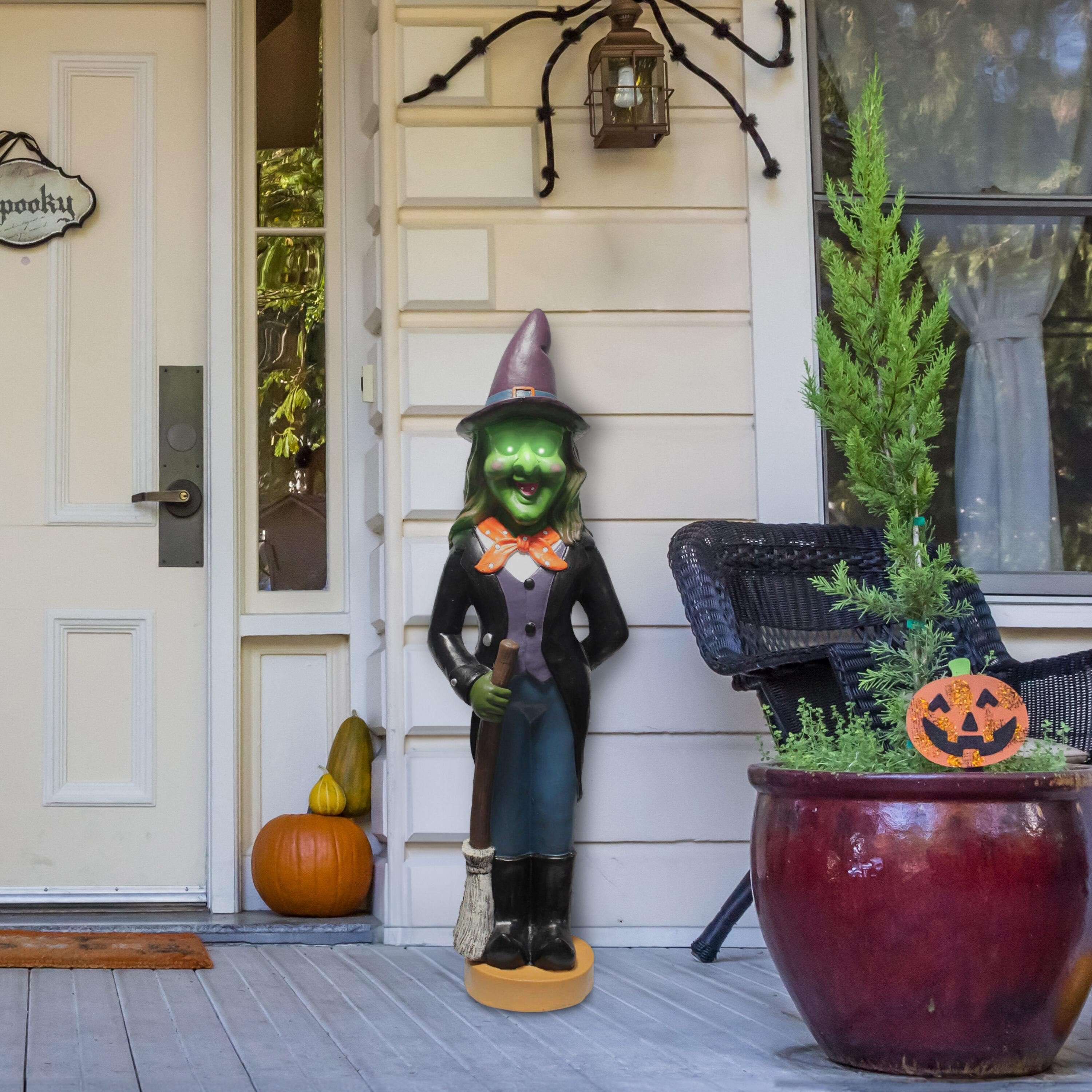 Haunted Hill Farm HHRS048-1WTC-MLT Outdoor-Halloween-Decor - View #4