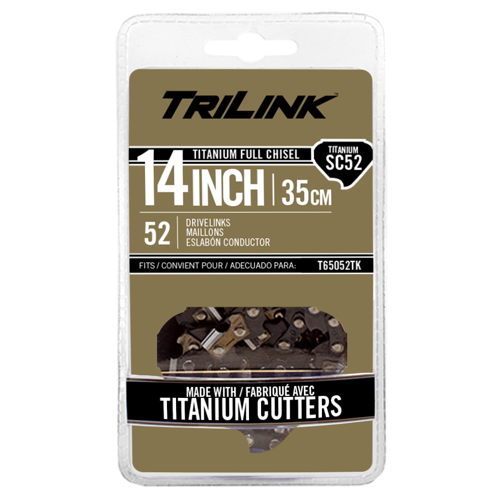 TriLink T65052TK 52 Link Replacement Chainsaw Chain For 14-in , 0.050-in Gauge , 3/8-in Pitch